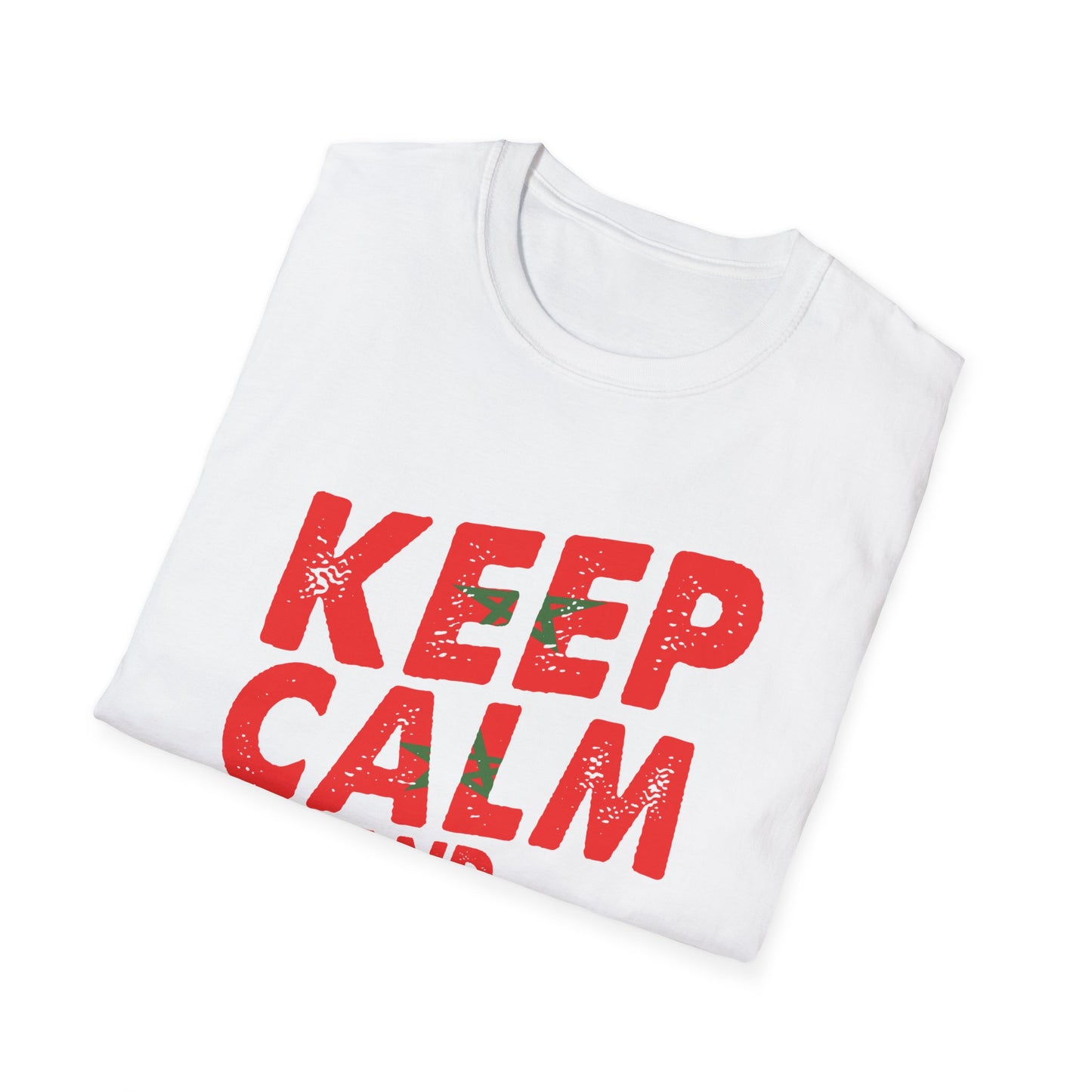 Keep Calm and Love Morocco Shirt, Unisex Softstyle T-Shirt, Gift for Travelers, Casual Wear, Souvenir, Ethnic Pride Wear
