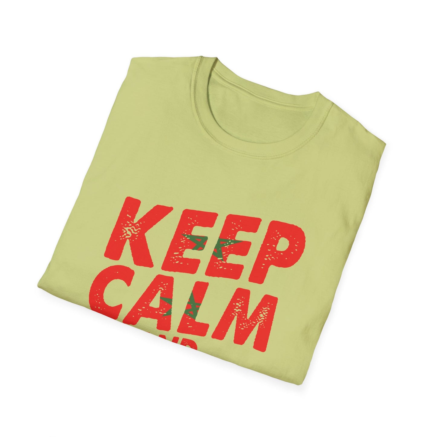 Keep Calm and Love Morocco Shirt, Unisex Softstyle T-Shirt, Gift for Travelers, Casual Wear, Souvenir, Ethnic Pride Wear
