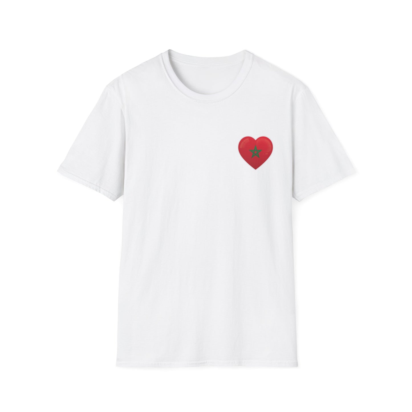 Heart Design Unisex Softstyle T-Shirt, Cute Gift for Couples, Valentine's Day, Casual Wear, Love Theme, Soft Cotton Tee