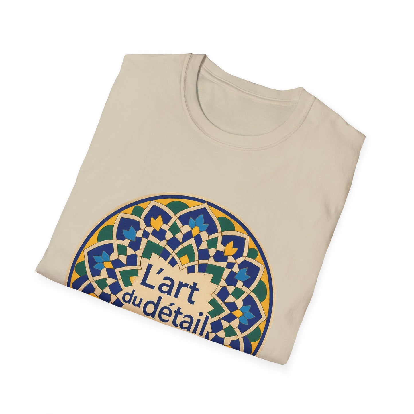 Artistic Detail Unisex T-Shirt, Mandala Tee, Boho Style Shirt, Relaxed Fit Top, Gift for Art Lovers, Casual Wear
