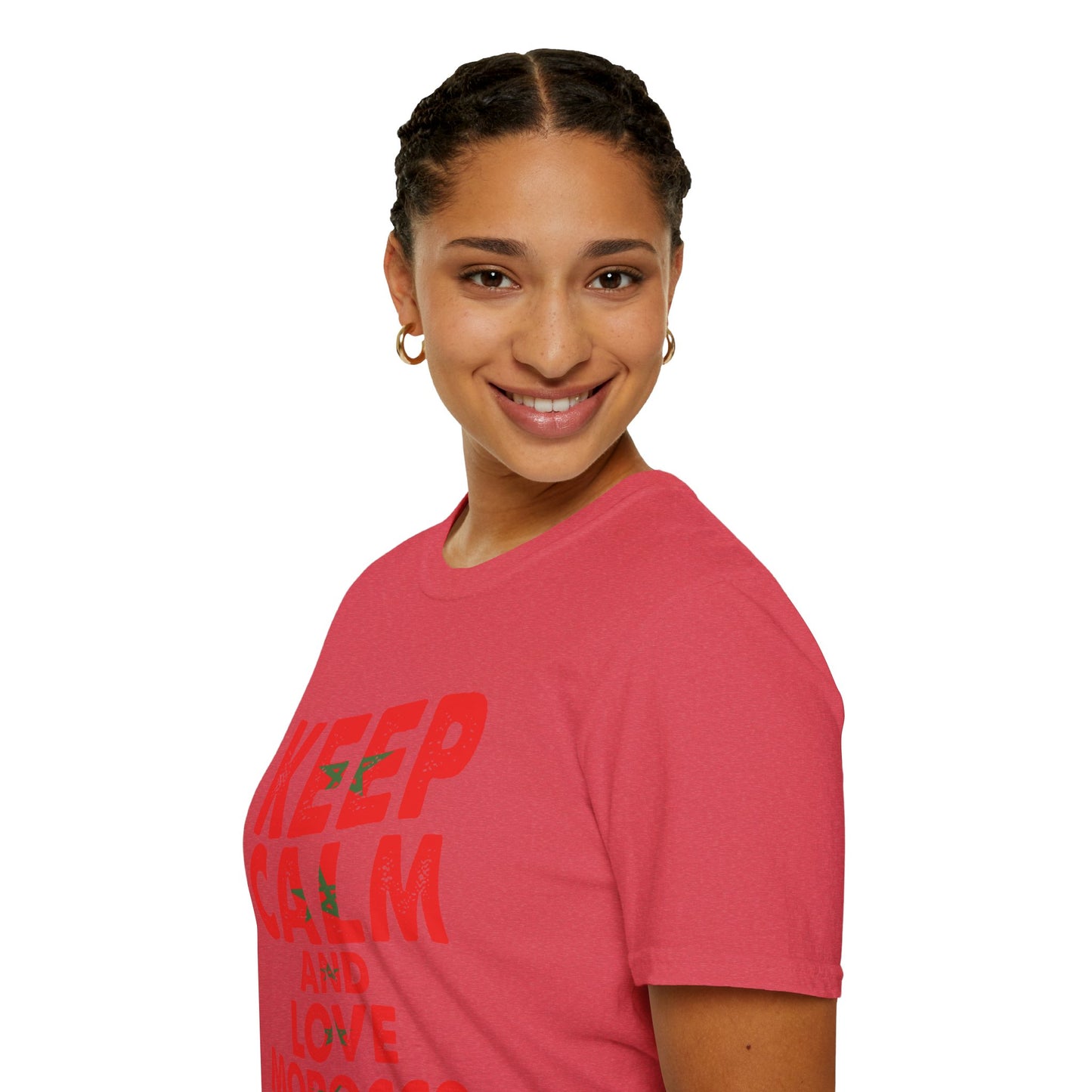 Keep Calm and Love Morocco Shirt, Unisex Softstyle T-Shirt, Gift for Travelers, Casual Wear, Souvenir, Ethnic Pride Wear
