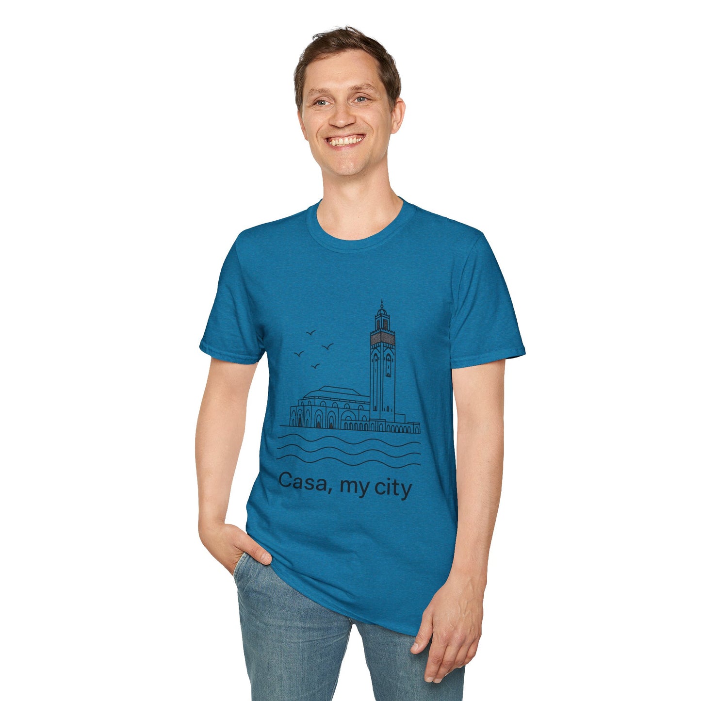 Casa My City Unisex Softstyle T-Shirt, Casual Tee, Gift for City Lovers, Urban Wear, Travel Souvenir, Home Décor Apparel