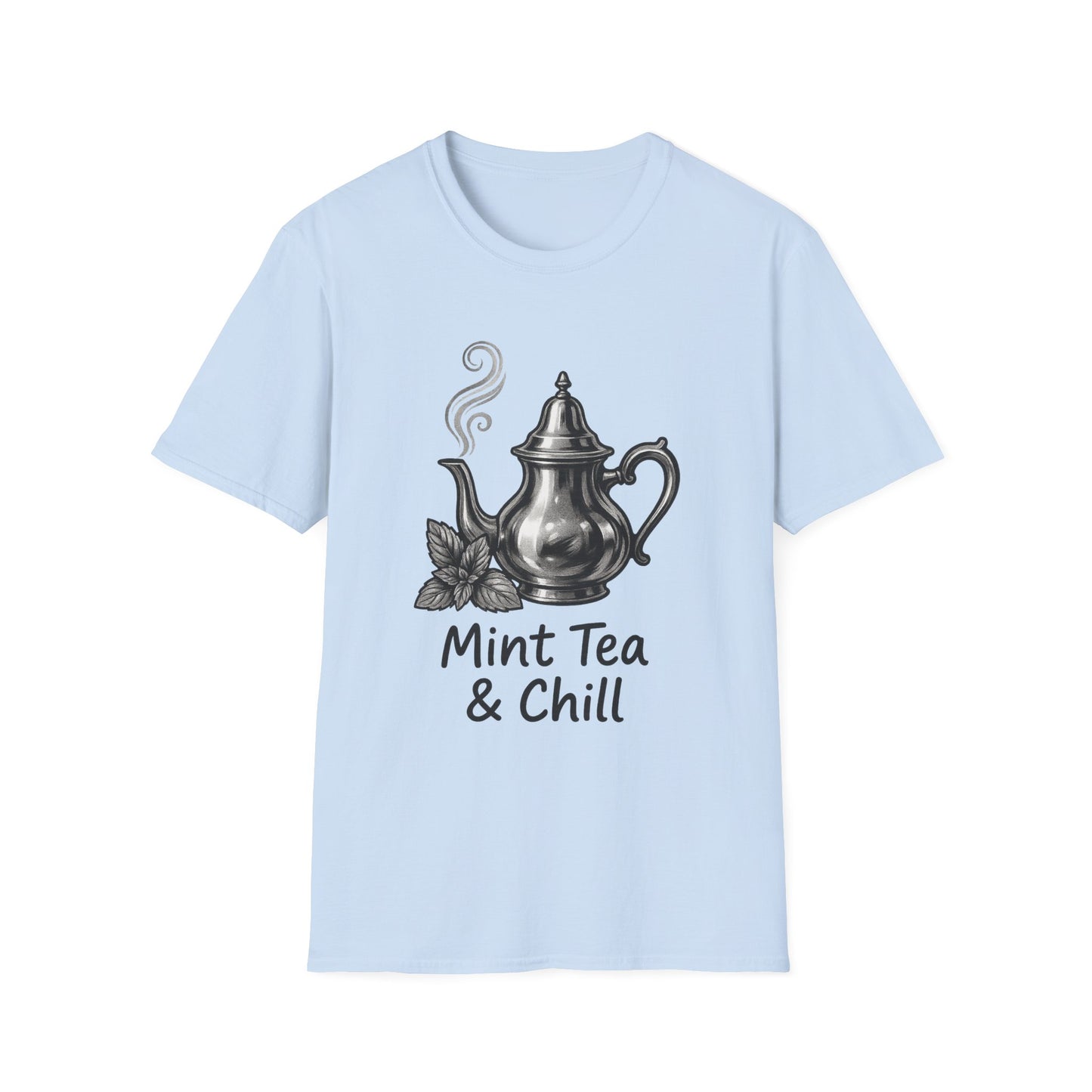 Mint Tea & Chill Unisex T-Shirt, Cozy Tee, Perfect Gift for Tea Lovers, Casual Wear, Relaxation
