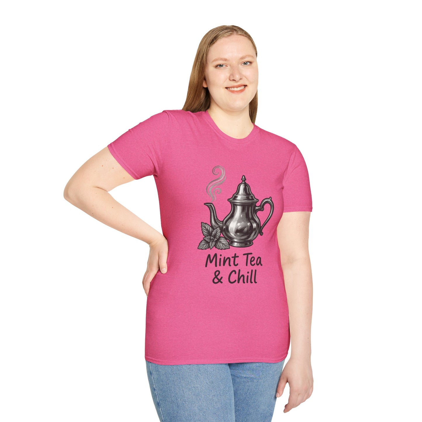 Mint Tea & Chill Unisex T-Shirt, Cozy Tee, Perfect Gift for Tea Lovers, Casual Wear, Relaxation