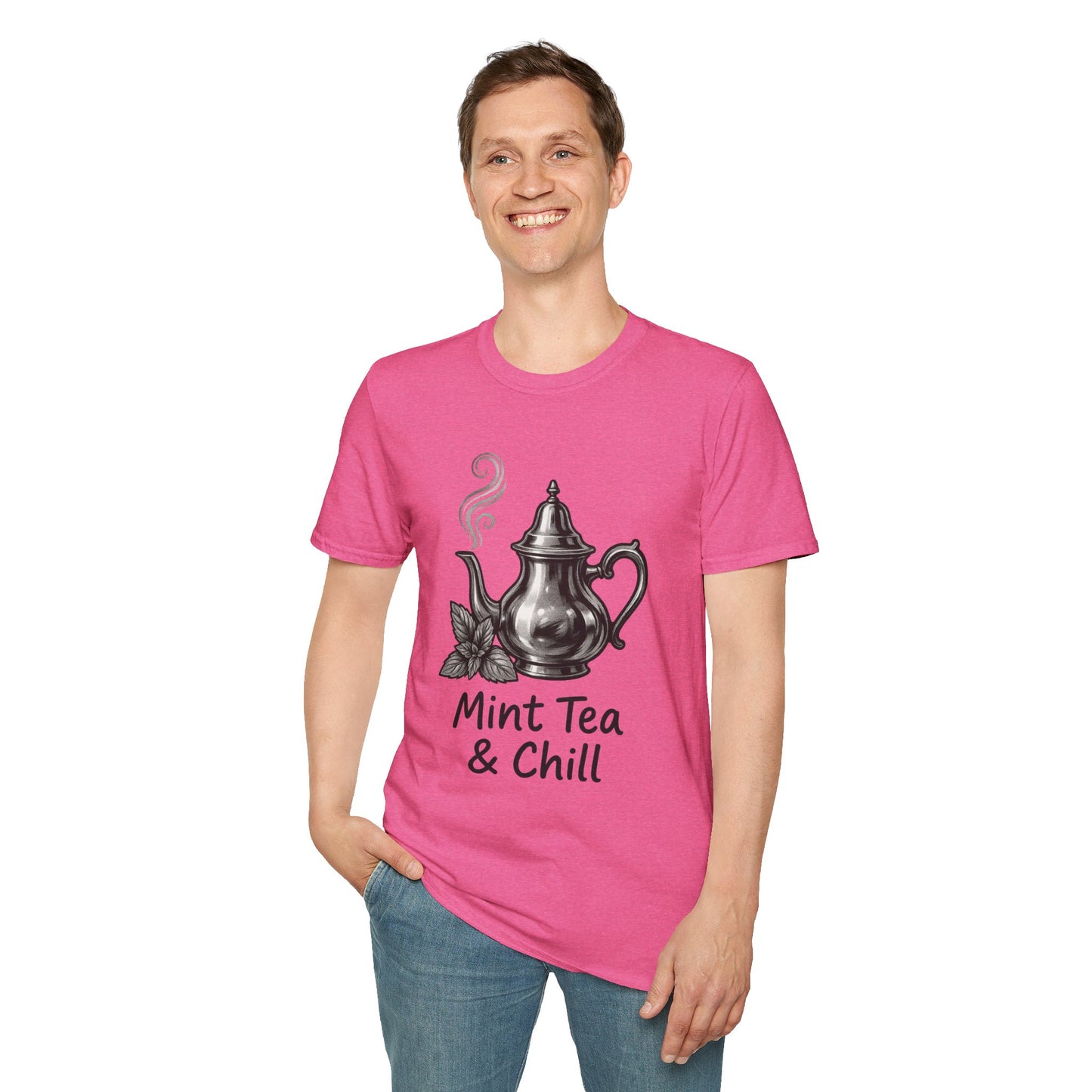 Mint Tea & Chill Unisex T-Shirt, Cozy Tee, Perfect Gift for Tea Lovers, Casual Wear, Relaxation