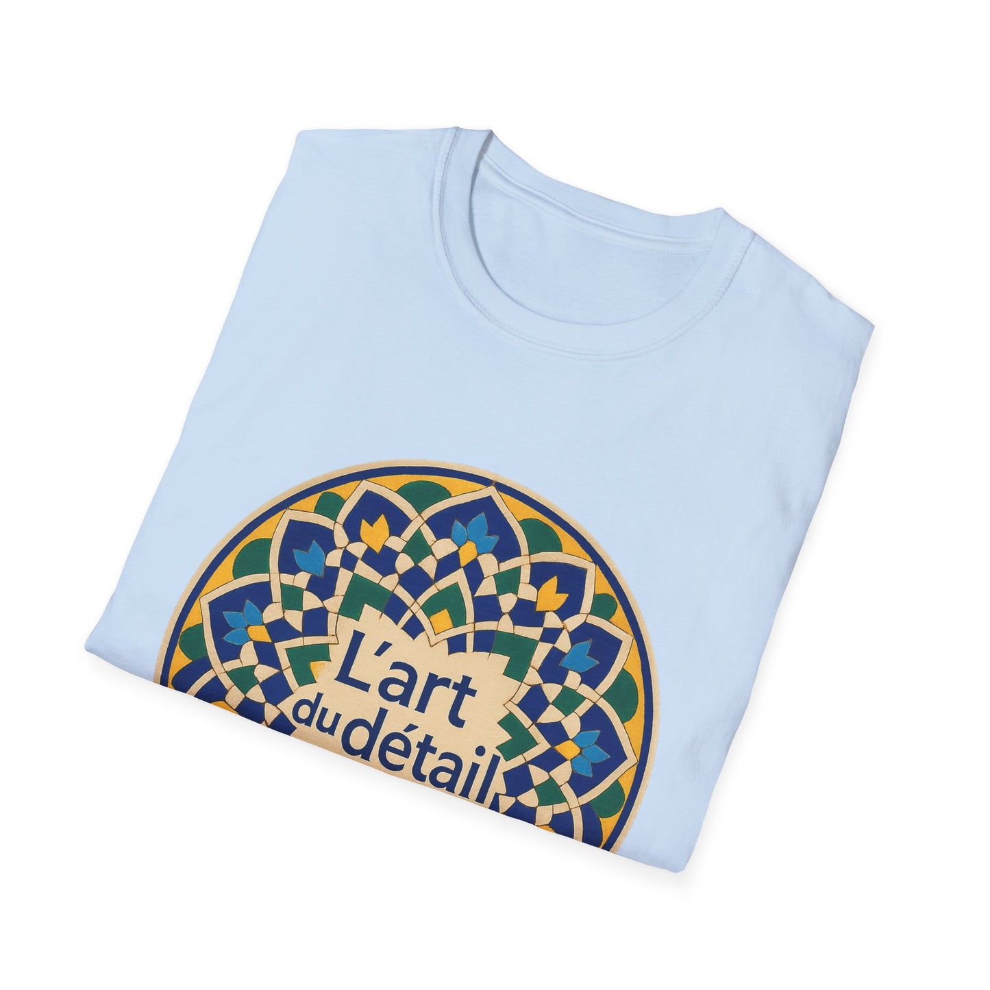 Artistic Detail Unisex T-Shirt, Mandala Tee, Boho Style Shirt, Relaxed Fit Top, Gift for Art Lovers, Casual Wear