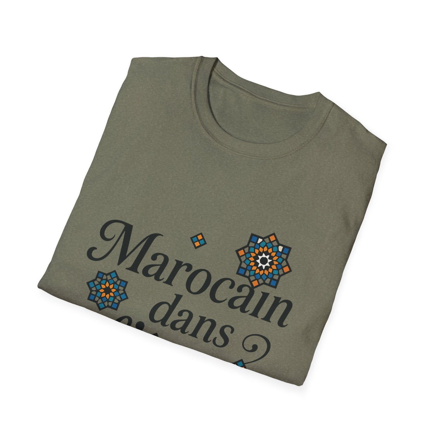 Moroccan Slogan Zellige Unisex T-Shirt