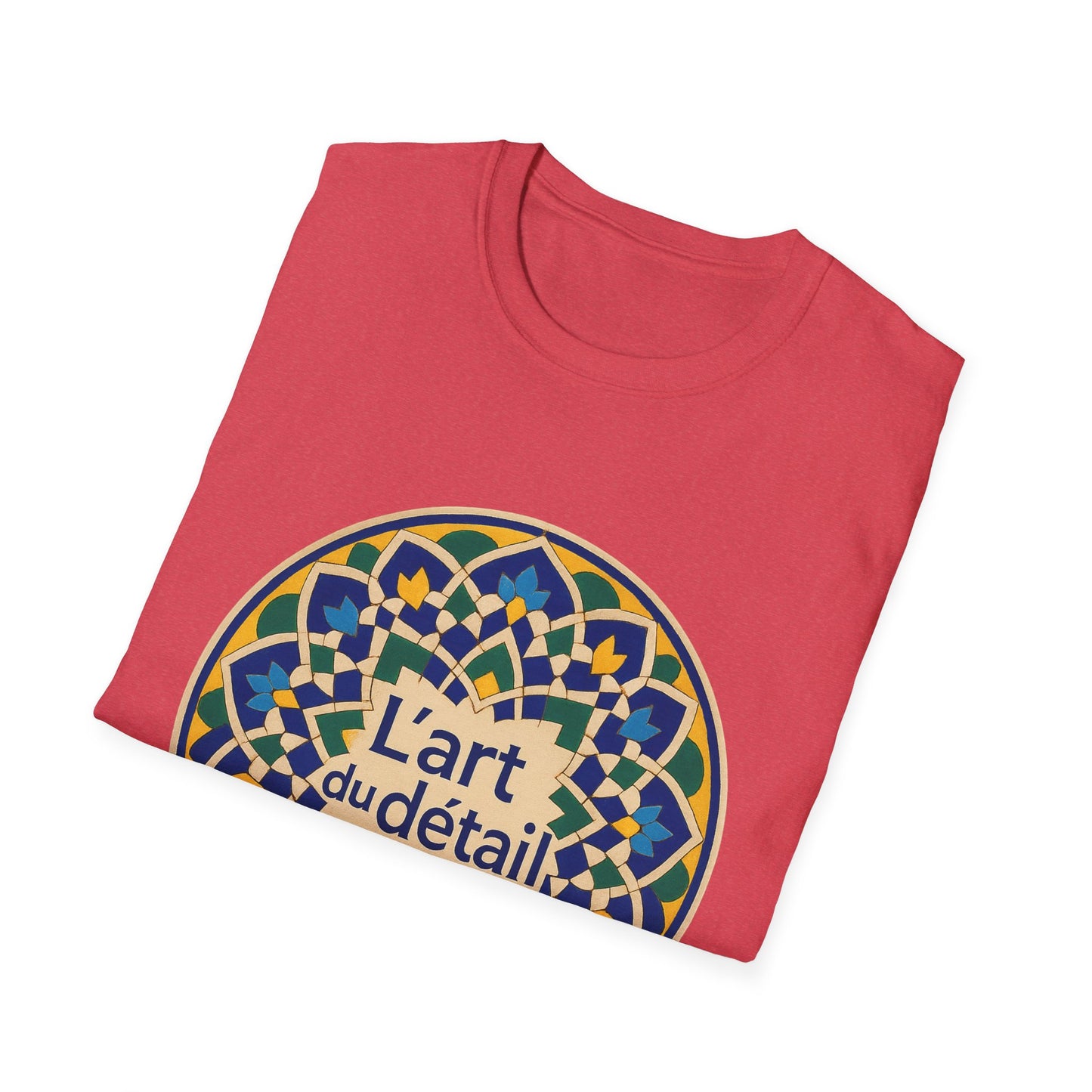 Artistic Detail Unisex T-Shirt, Mandala Tee, Boho Style Shirt, Relaxed Fit Top, Gift for Art Lovers, Casual Wear