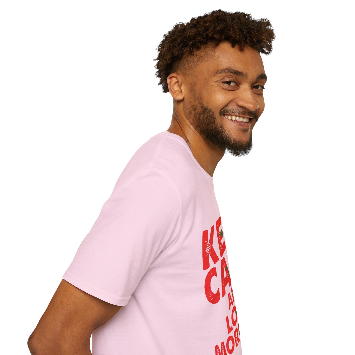 Keep Calm and Love Morocco Shirt, Unisex Softstyle T-Shirt, Gift for Travelers, Casual Wear, Souvenir, Ethnic Pride Wear