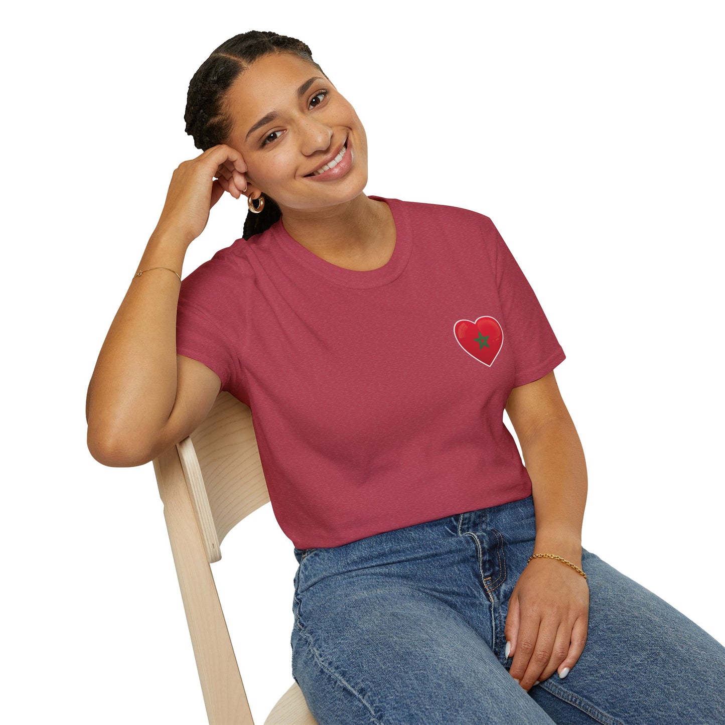 Heart Design Unisex Softstyle T-Shirt, Cute Gift for Couples, Valentine's Day, Casual Wear, Love Theme, Soft Cotton Tee