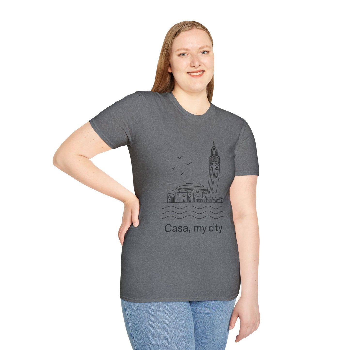 Casa My City Unisex Softstyle T-Shirt, Casual Tee, Gift for City Lovers, Urban Wear, Travel Souvenir, Home Décor Apparel
