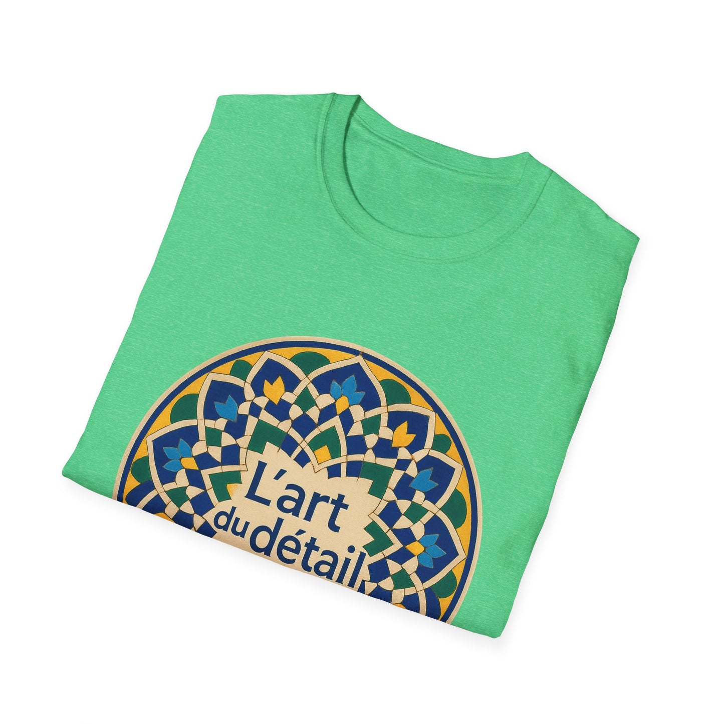 Artistic Detail Unisex T-Shirt, Mandala Tee, Boho Style Shirt, Relaxed Fit Top, Gift for Art Lovers, Casual Wear
