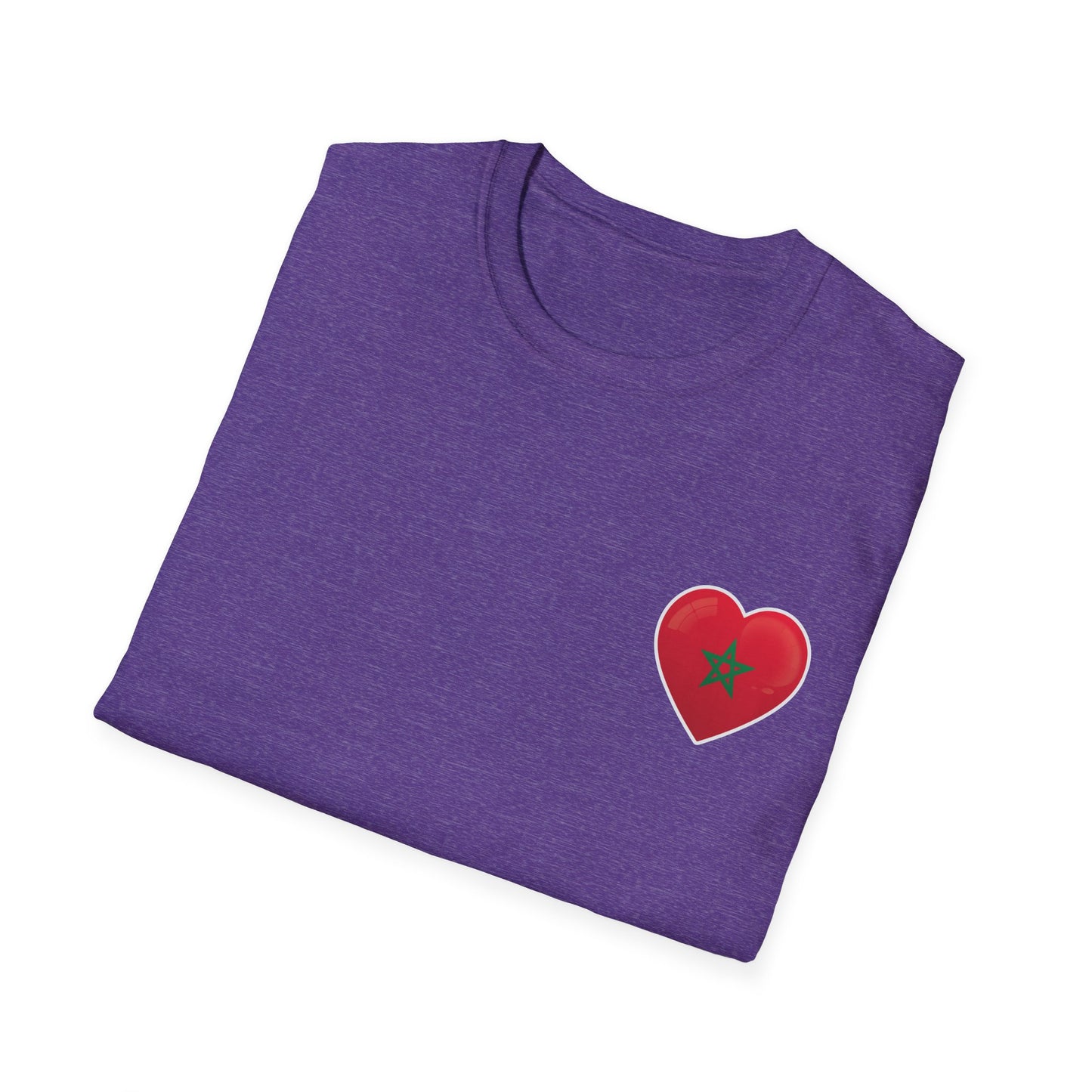 Heart Design Unisex Softstyle T-Shirt, Cute Gift for Couples, Valentine's Day, Casual Wear, Love Theme, Soft Cotton Tee