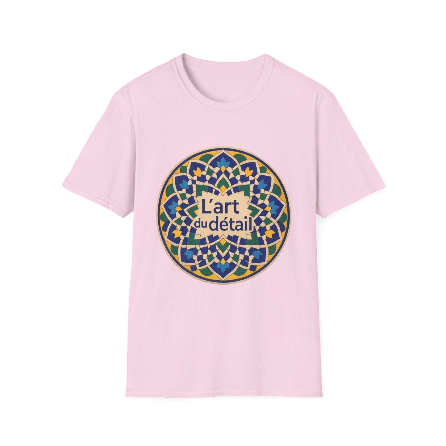Artistic Detail Unisex T-Shirt, Mandala Tee, Boho Style Shirt, Relaxed Fit Top, Gift for Art Lovers, Casual Wear