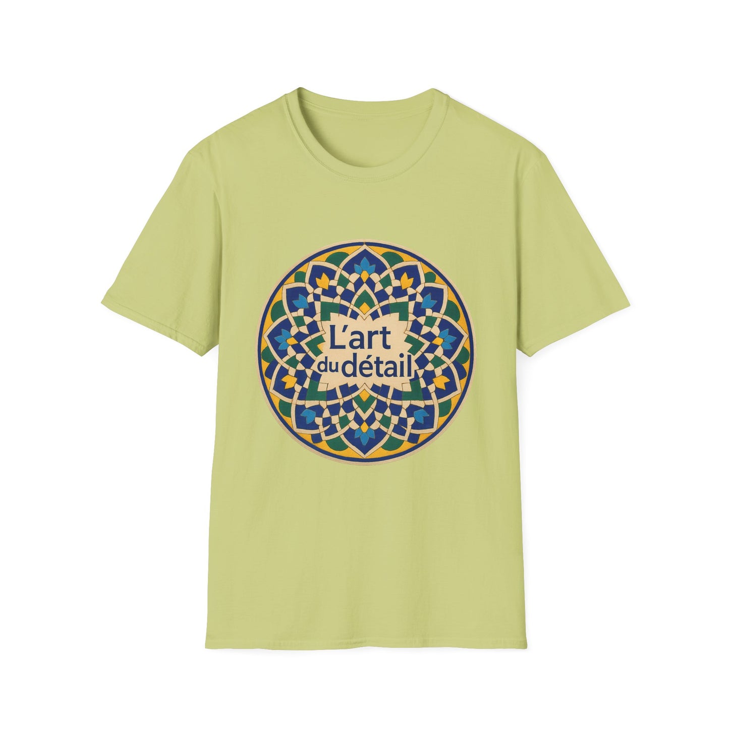 Artistic Detail Unisex T-Shirt, Mandala Tee, Boho Style Shirt, Relaxed Fit Top, Gift for Art Lovers, Casual Wear