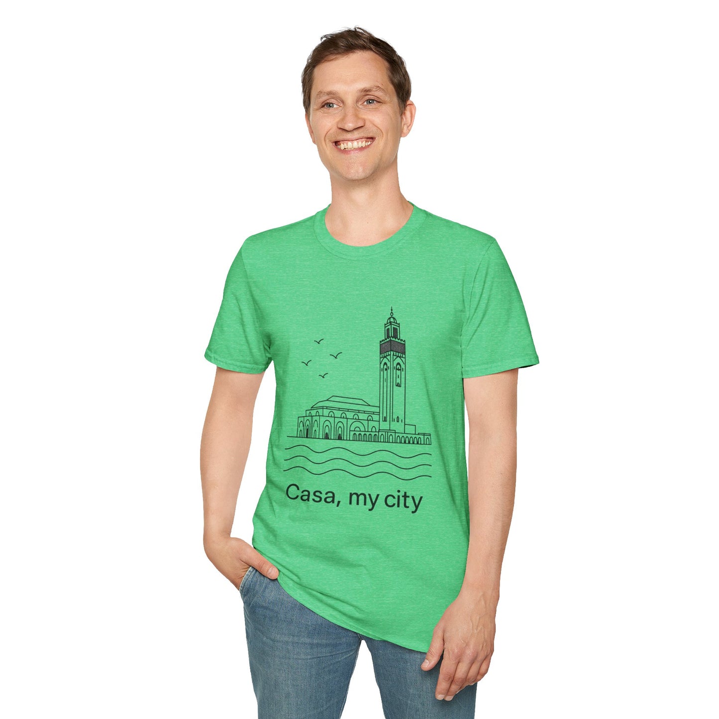 Casa My City Unisex Softstyle T-Shirt, Casual Tee, Gift for City Lovers, Urban Wear, Travel Souvenir, Home Décor Apparel