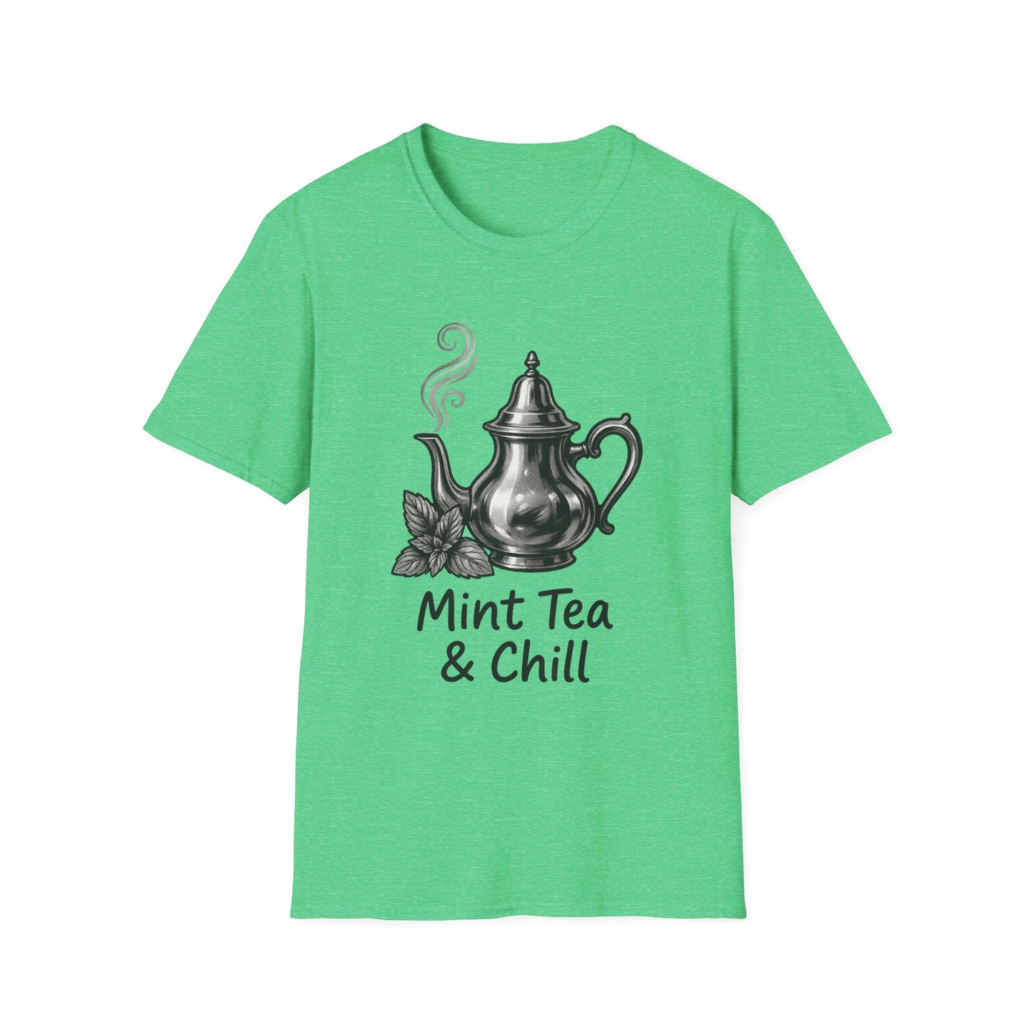 Mint Tea & Chill Unisex T-Shirt, Cozy Tee, Perfect Gift for Tea Lovers, Casual Wear, Relaxation