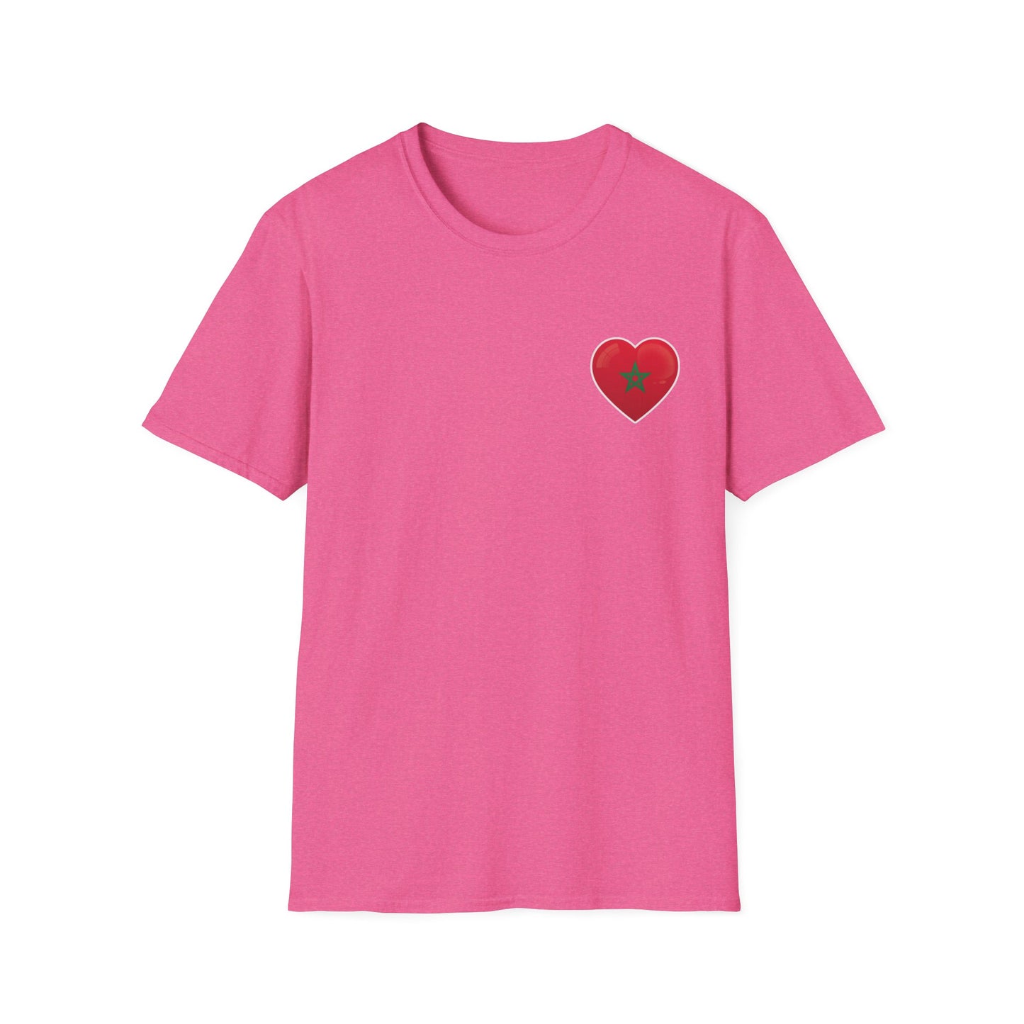 Heart Design Unisex Softstyle T-Shirt, Cute Gift for Couples, Valentine's Day, Casual Wear, Love Theme, Soft Cotton Tee