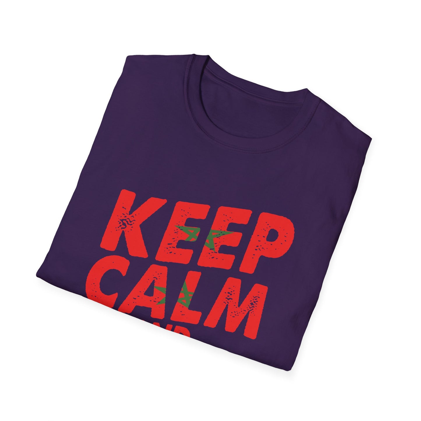 Keep Calm and Love Morocco Shirt, Unisex Softstyle T-Shirt, Gift for Travelers, Casual Wear, Souvenir, Ethnic Pride Wear