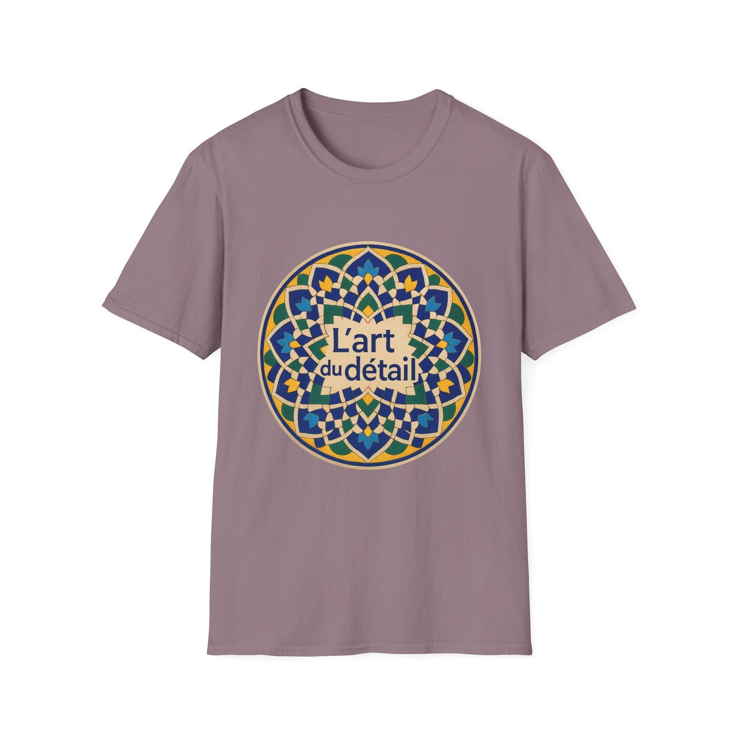 Artistic Detail Unisex T-Shirt, Mandala Tee, Boho Style Shirt, Relaxed Fit Top, Gift for Art Lovers, Casual Wear