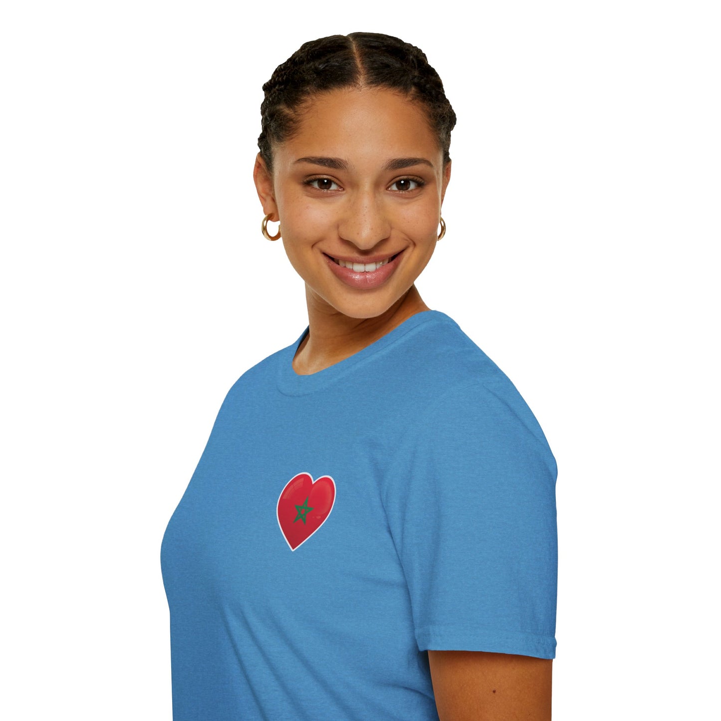 Heart Design Unisex Softstyle T-Shirt, Cute Gift for Couples, Valentine's Day, Casual Wear, Love Theme, Soft Cotton Tee