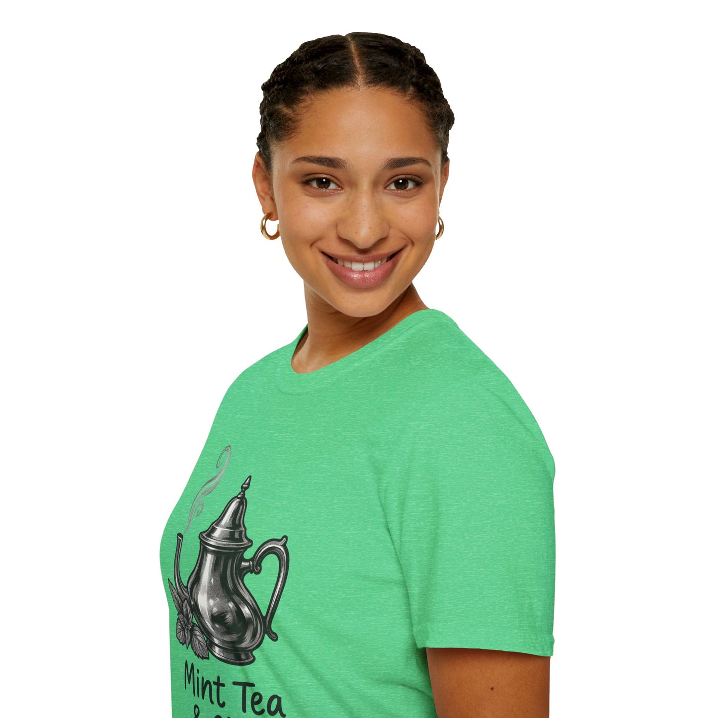Mint Tea & Chill Unisex T-Shirt, Cozy Tee, Perfect Gift for Tea Lovers, Casual Wear, Relaxation