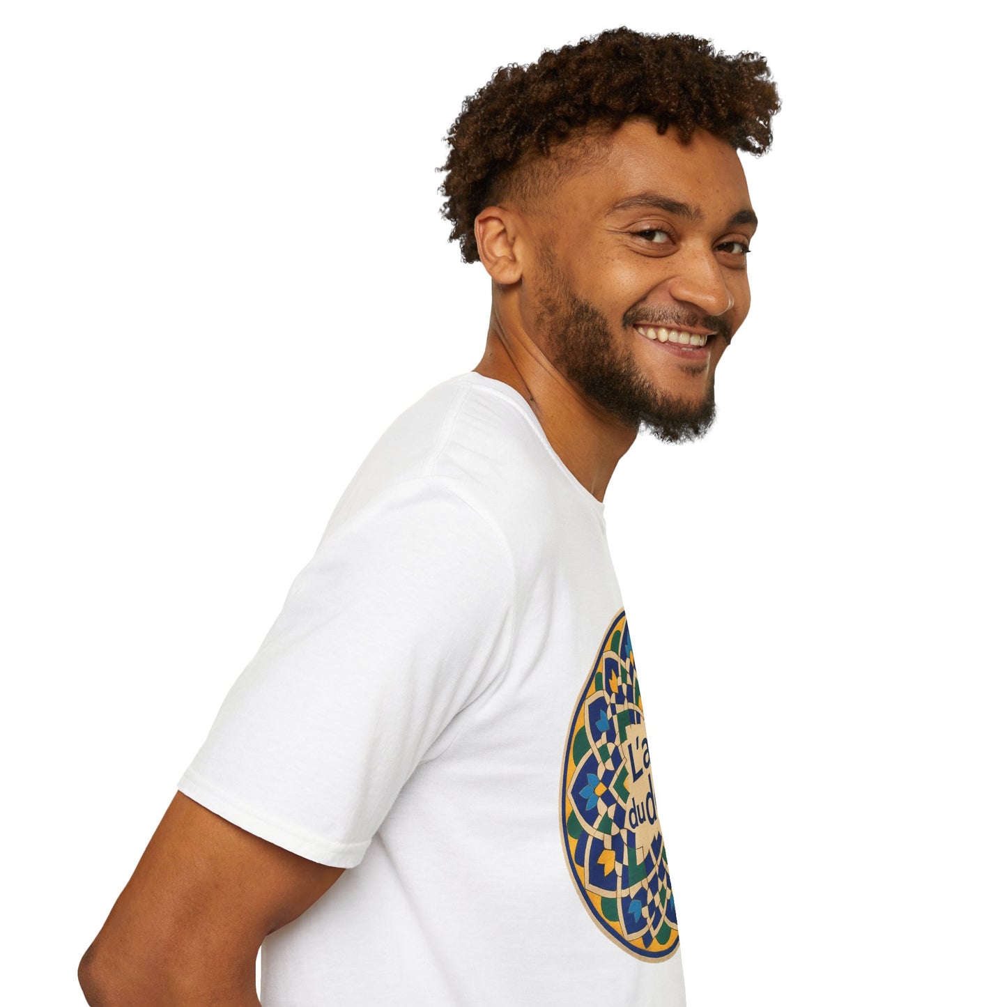 Artistic Detail Unisex T-Shirt, Mandala Tee, Boho Style Shirt, Relaxed Fit Top, Gift for Art Lovers, Casual Wear