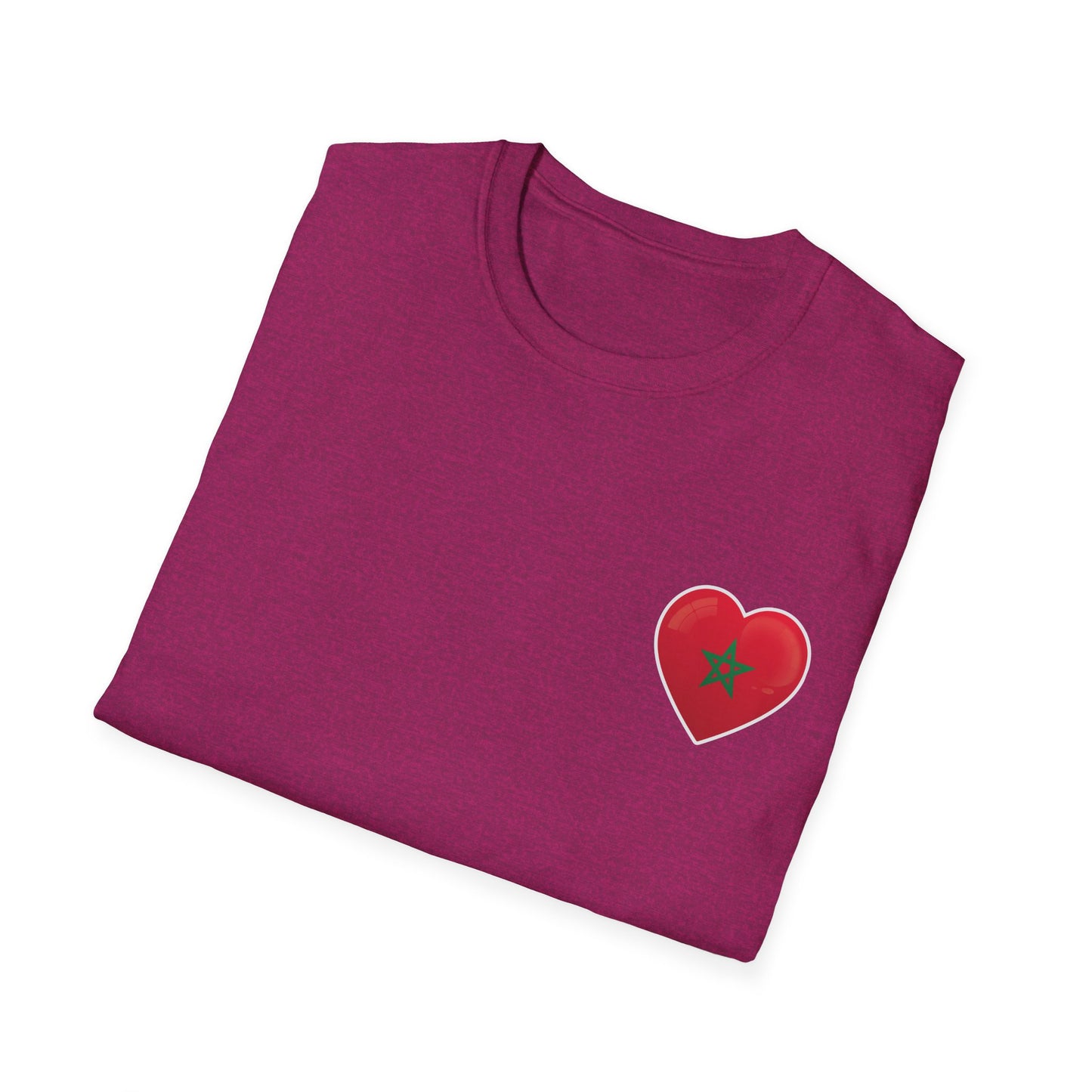 Heart Design Unisex Softstyle T-Shirt, Cute Gift for Couples, Valentine's Day, Casual Wear, Love Theme, Soft Cotton Tee