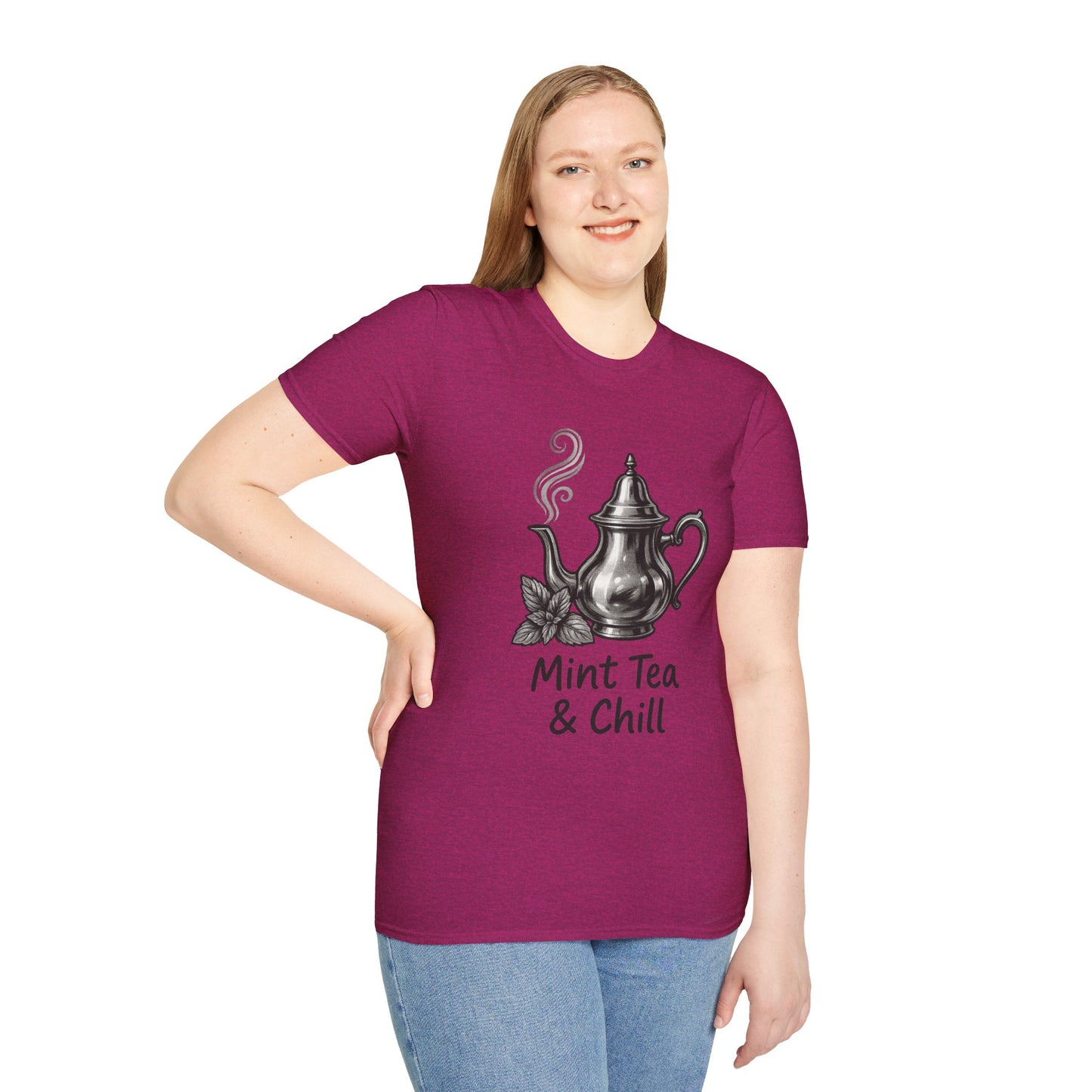 Mint Tea & Chill Unisex T-Shirt, Cozy Tee, Perfect Gift for Tea Lovers, Casual Wear, Relaxation