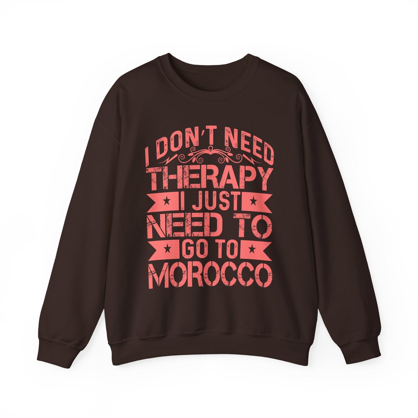 Morocco Therapy Sweatshirt, Unisex Crewneck, Casual Gift, Travel Vibes, Relaxation Apparel