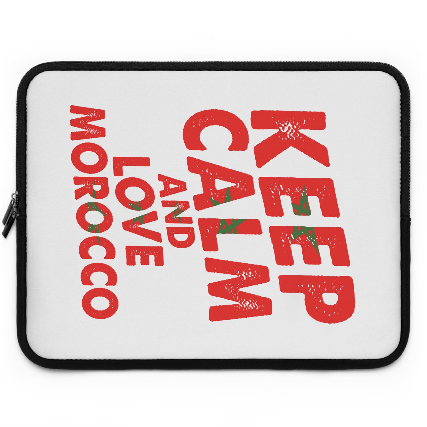 Moroccan Love Laptop Sleeve - Keep Calm Design, Tech Accessory, Gift for Students, Work Essentials, Travel Companion