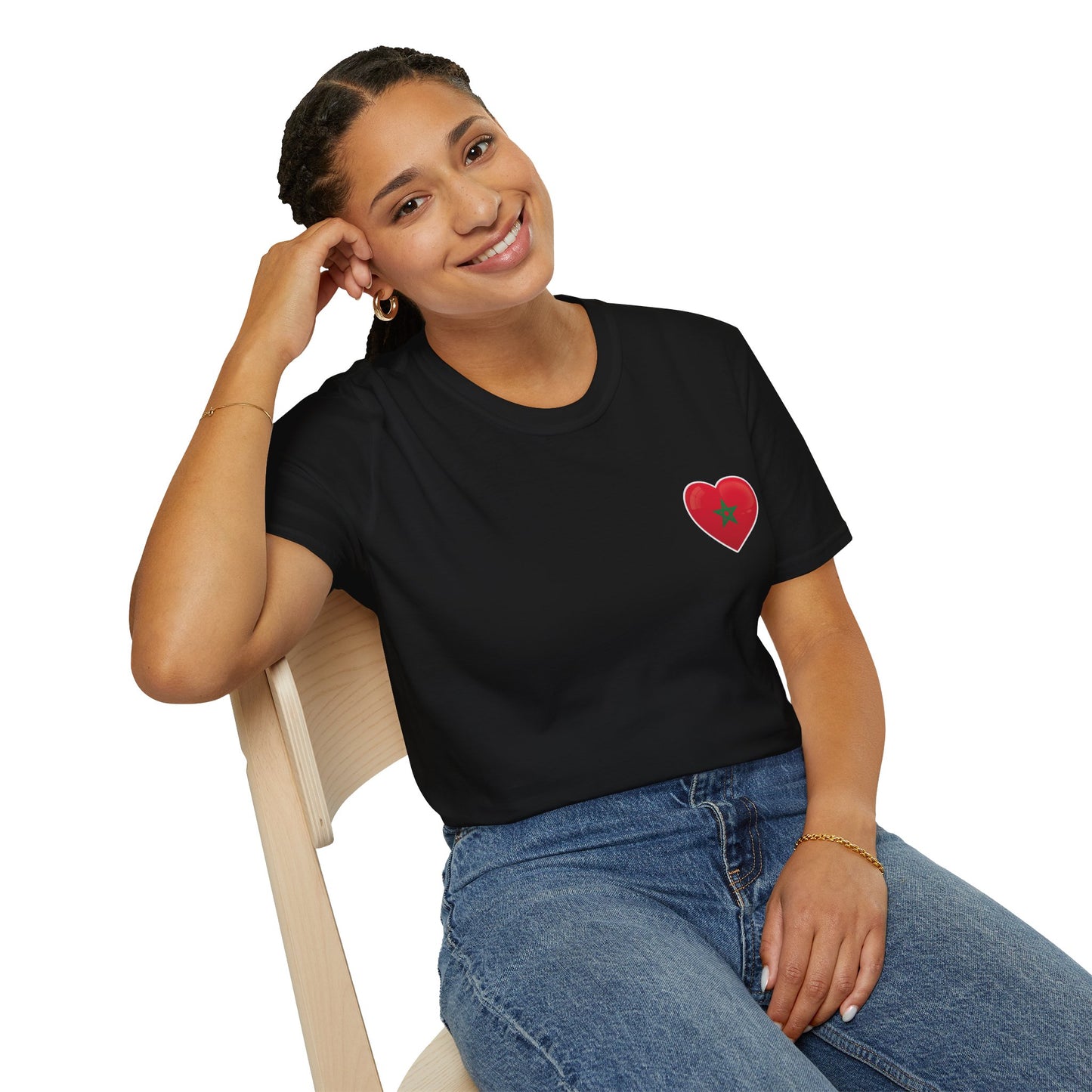 Heart Design Unisex Softstyle T-Shirt, Cute Gift for Couples, Valentine's Day, Casual Wear, Love Theme, Soft Cotton Tee