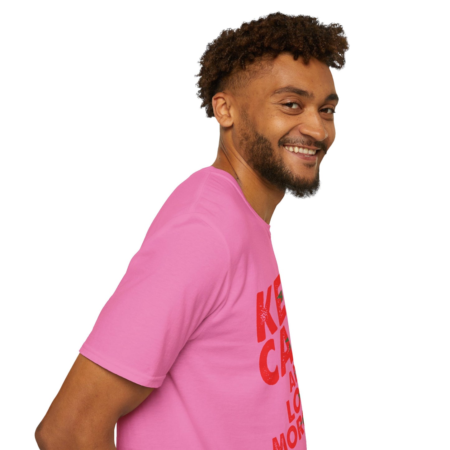 Keep Calm and Love Morocco Shirt, Unisex Softstyle T-Shirt, Gift for Travelers, Casual Wear, Souvenir, Ethnic Pride Wear