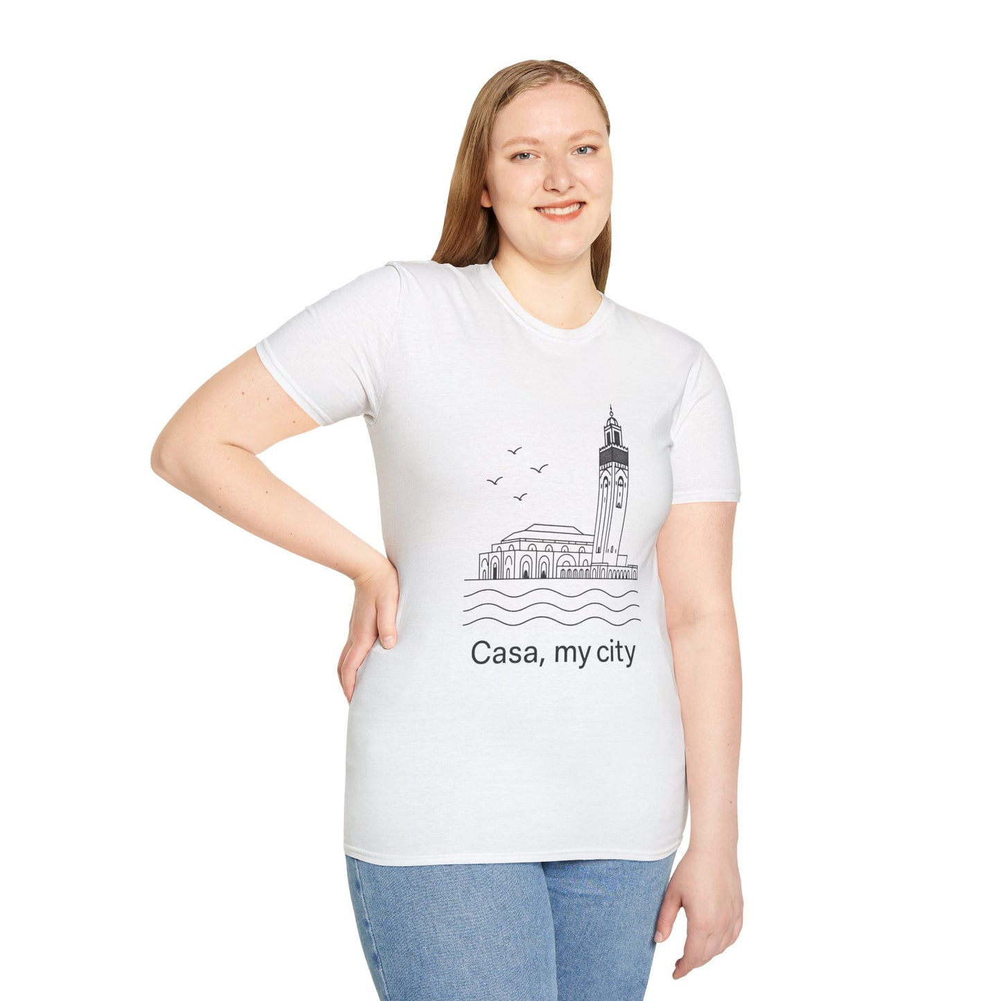 Casa My City Unisex Softstyle T-Shirt, Casual Tee, Gift for City Lovers, Urban Wear, Travel Souvenir, Home Décor Apparel