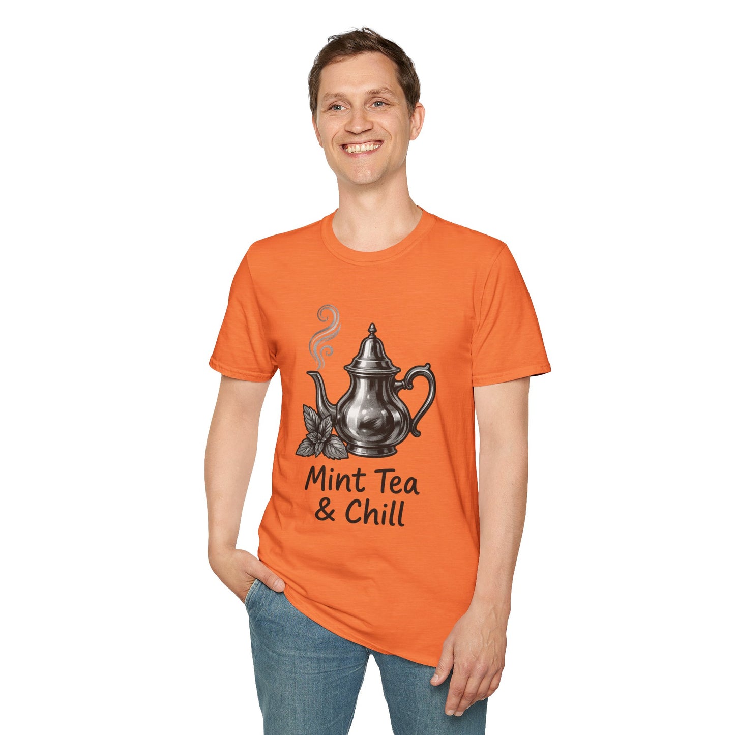 Mint Tea & Chill Unisex T-Shirt, Cozy Tee, Perfect Gift for Tea Lovers, Casual Wear, Relaxation