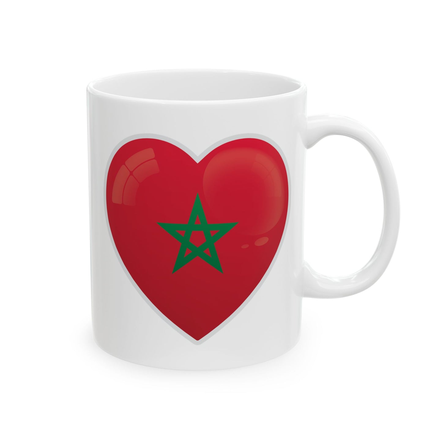 Heart Shaped Ceramic Mug - Cute Gift for Couples, Coffee Lovers, Valentine's Day, Engagement, Home Decor, Unique Drinkware