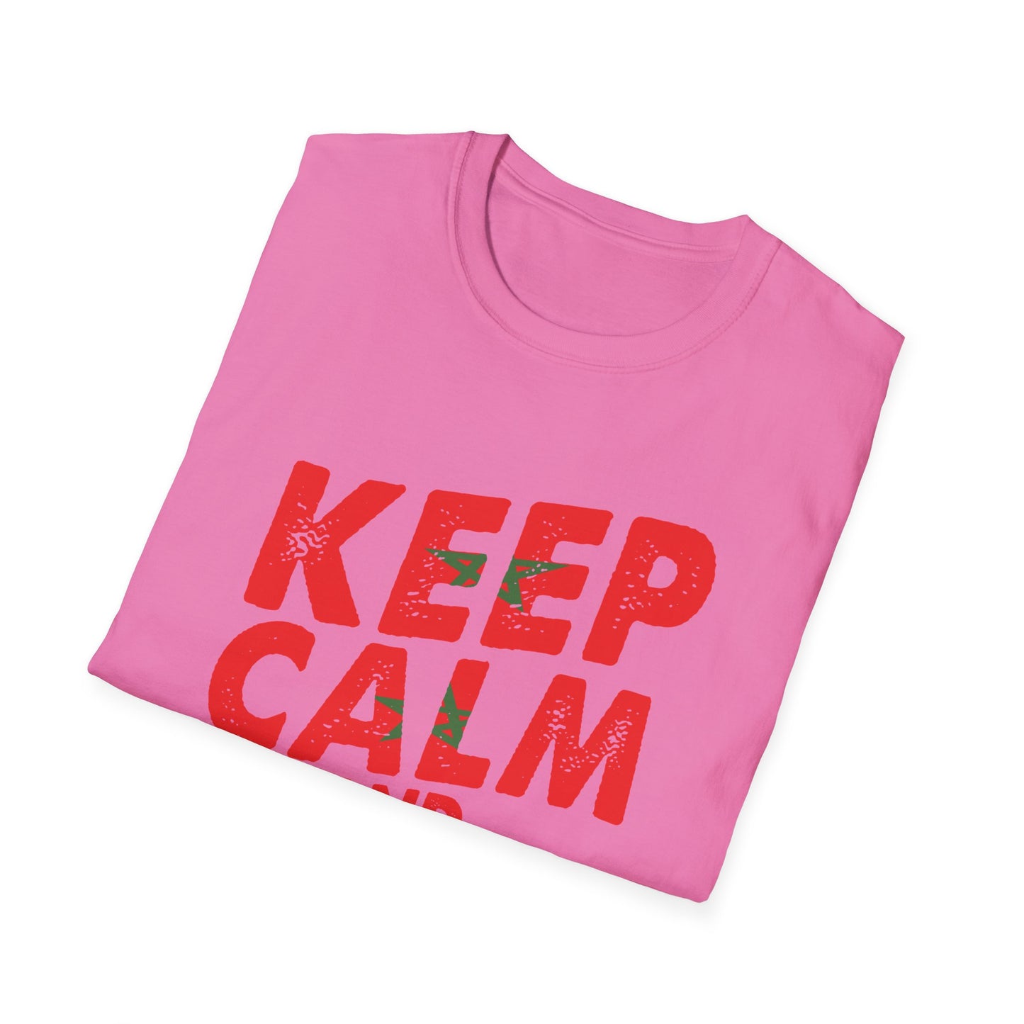 Keep Calm and Love Morocco Shirt, Unisex Softstyle T-Shirt, Gift for Travelers, Casual Wear, Souvenir, Ethnic Pride Wear