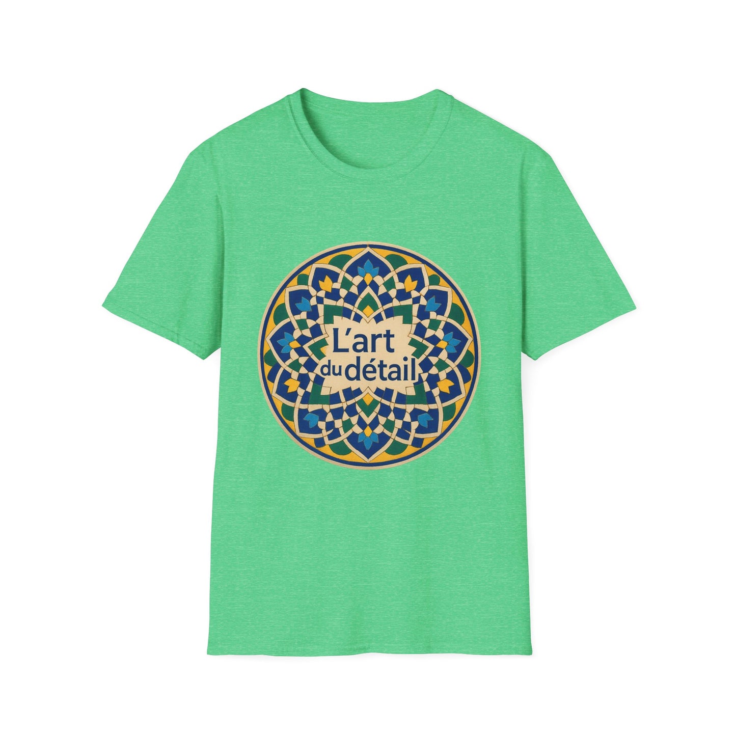 Artistic Detail Unisex T-Shirt, Mandala Tee, Boho Style Shirt, Relaxed Fit Top, Gift for Art Lovers, Casual Wear