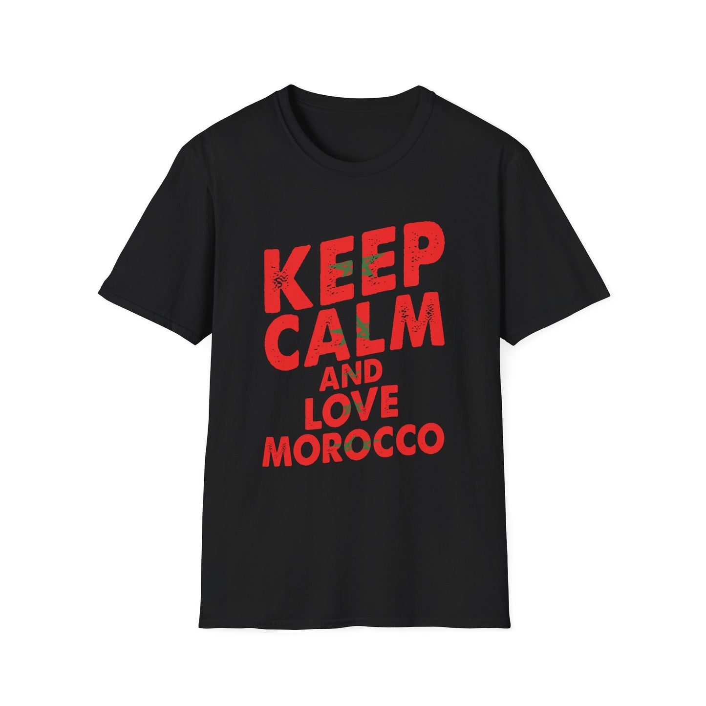 Keep Calm and Love Morocco Shirt, Unisex Softstyle T-Shirt, Gift for Travelers, Casual Wear, Souvenir, Ethnic Pride Wear