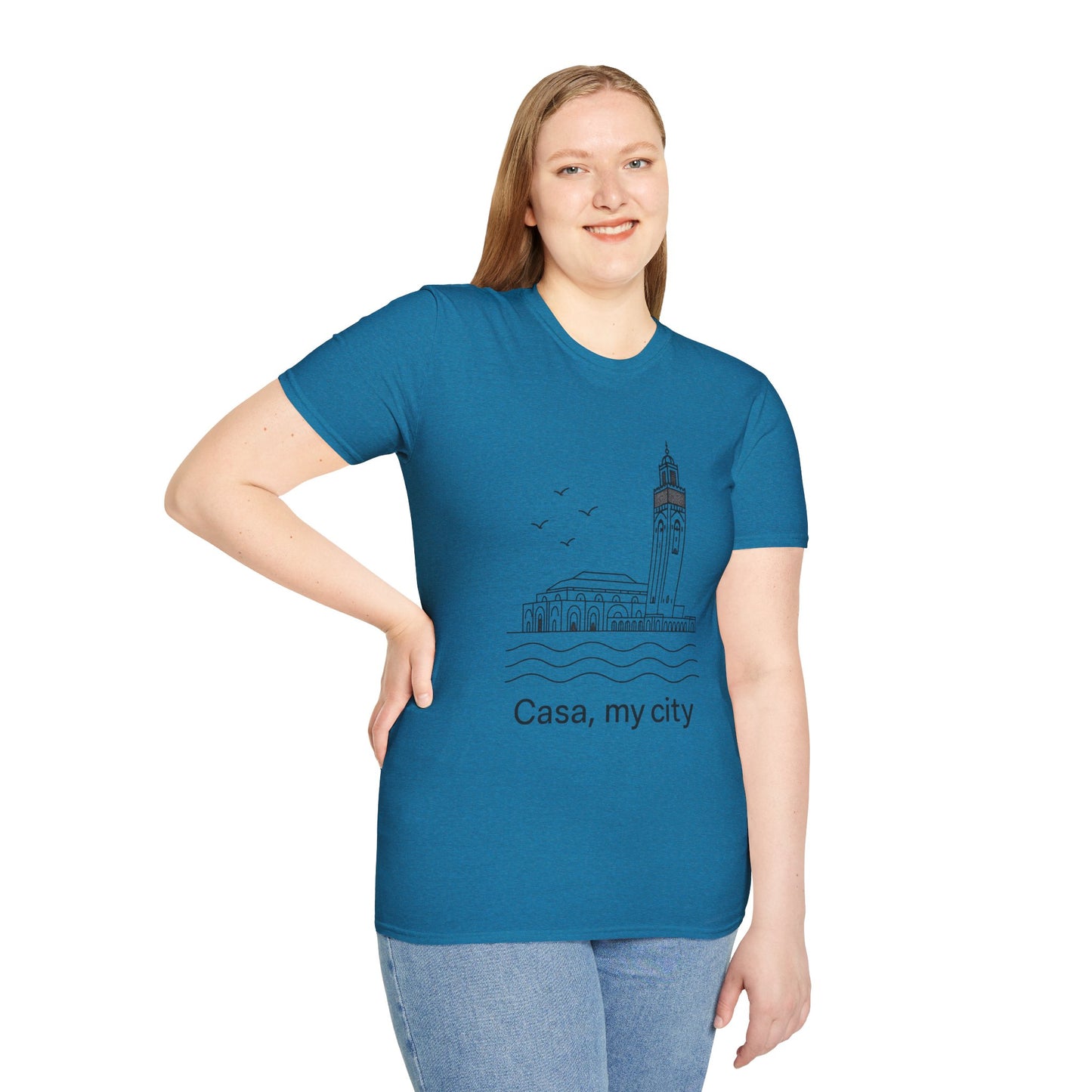 Casa My City Unisex Softstyle T-Shirt, Casual Tee, Gift for City Lovers, Urban Wear, Travel Souvenir, Home Décor Apparel