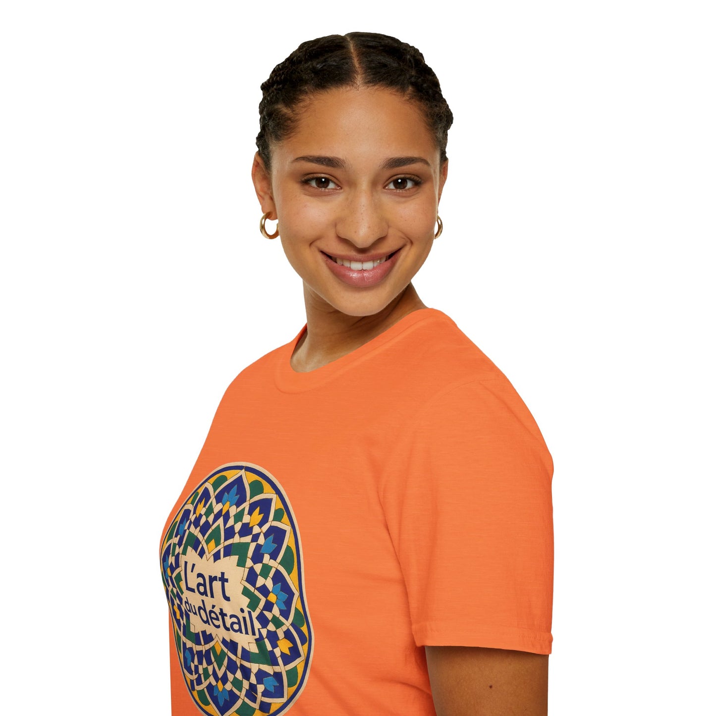 Artistic Detail Unisex T-Shirt, Mandala Tee, Boho Style Shirt, Relaxed Fit Top, Gift for Art Lovers, Casual Wear