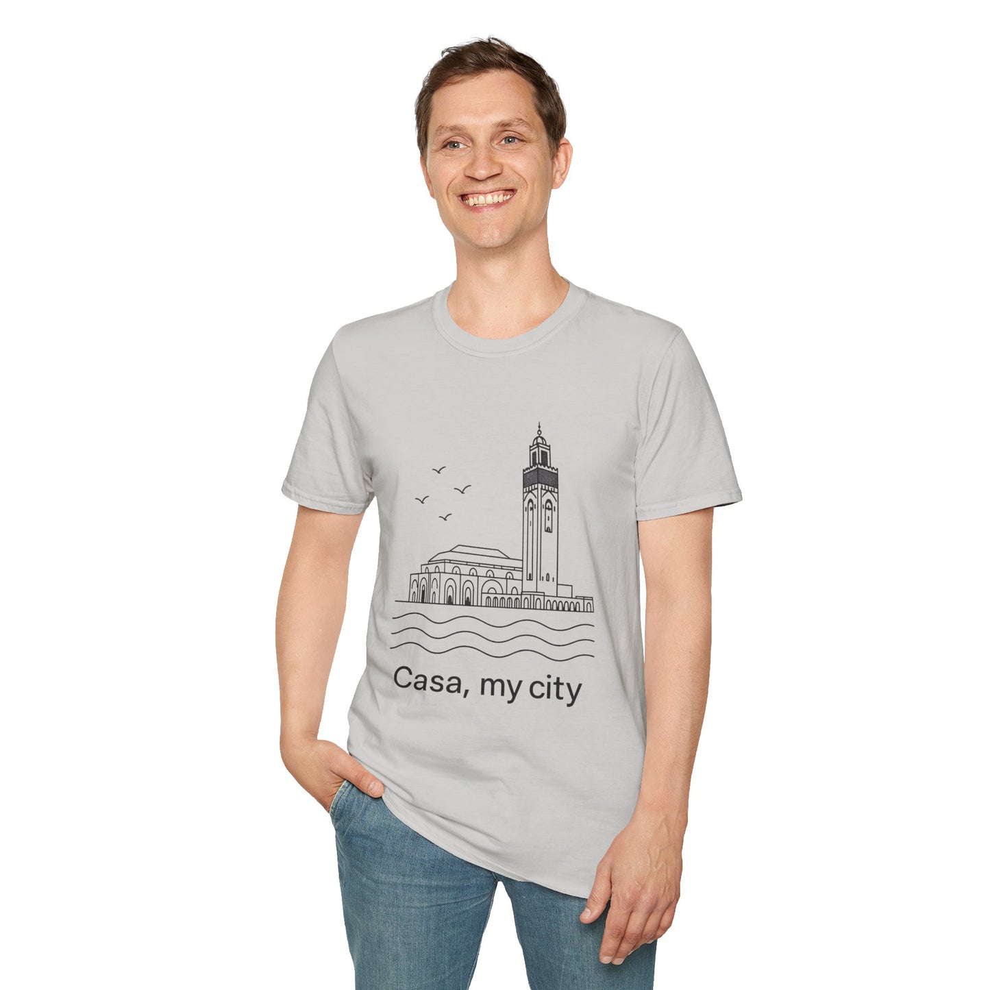 Casa My City Unisex Softstyle T-Shirt, Casual Tee, Gift for City Lovers, Urban Wear, Travel Souvenir, Home Décor Apparel