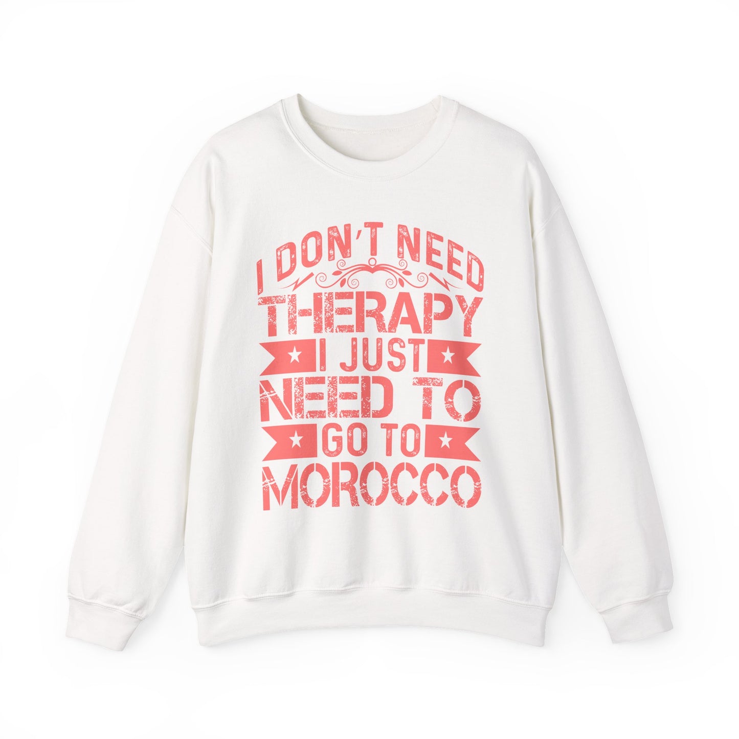 Morocco Therapy Sweatshirt, Unisex Crewneck, Casual Gift, Travel Vibes, Relaxation Apparel