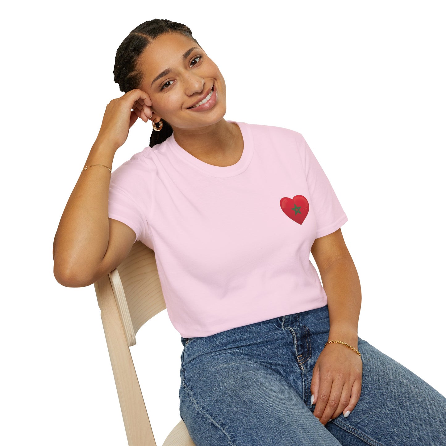 Heart Design Unisex Softstyle T-Shirt, Cute Gift for Couples, Valentine's Day, Casual Wear, Love Theme, Soft Cotton Tee