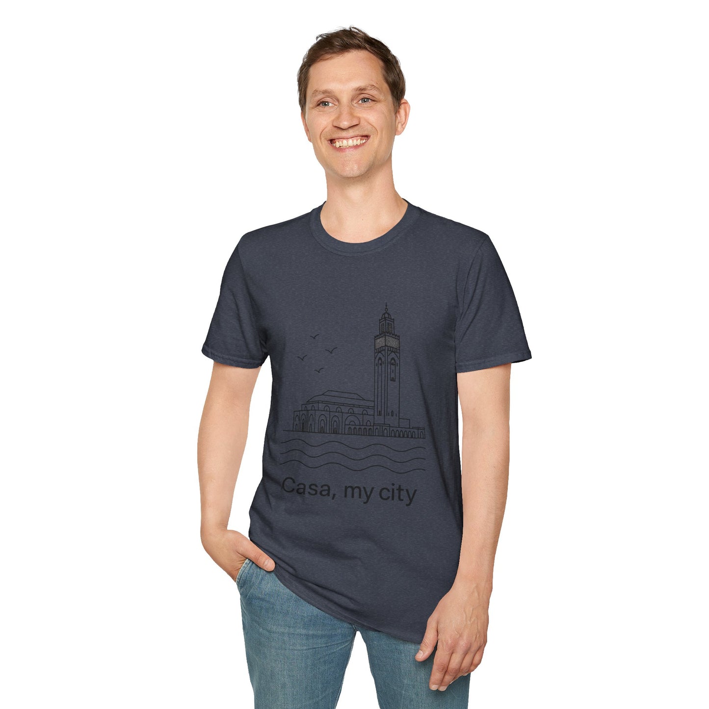 Casa My City Unisex Softstyle T-Shirt, Casual Tee, Gift for City Lovers, Urban Wear, Travel Souvenir, Home Décor Apparel