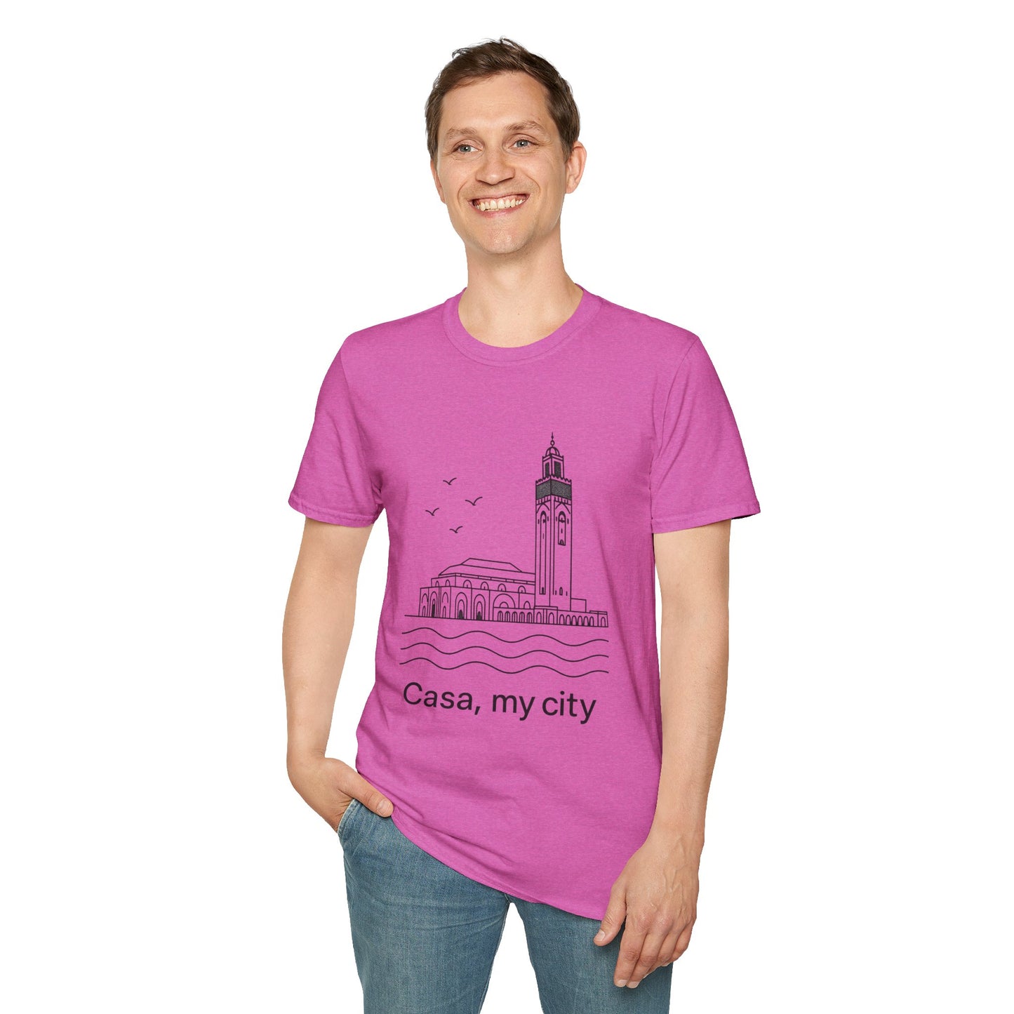 Casa My City Unisex Softstyle T-Shirt, Casual Tee, Gift for City Lovers, Urban Wear, Travel Souvenir, Home Décor Apparel