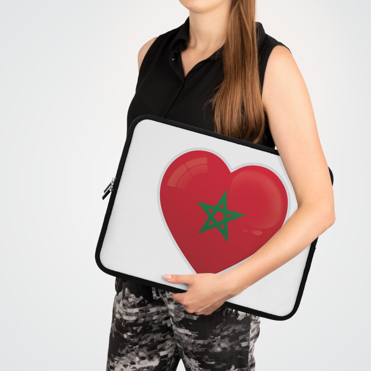 Moroccan Heart Laptop Sleeve - Perfect for Travelers, Students, & Nomads, Gift for Culture Lovers, Stylish Tech Accessory