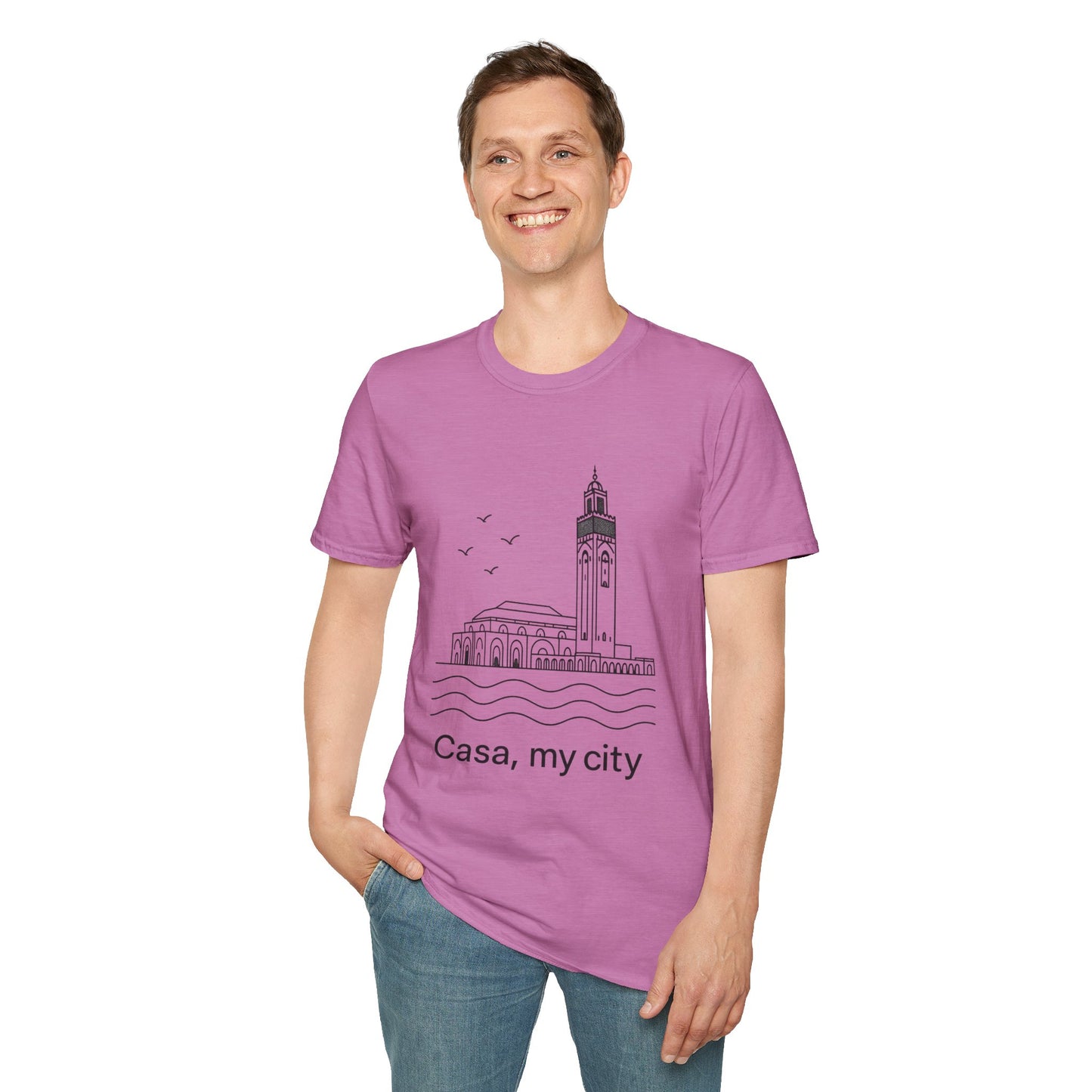 Casa My City Unisex Softstyle T-Shirt, Casual Tee, Gift for City Lovers, Urban Wear, Travel Souvenir, Home Décor Apparel