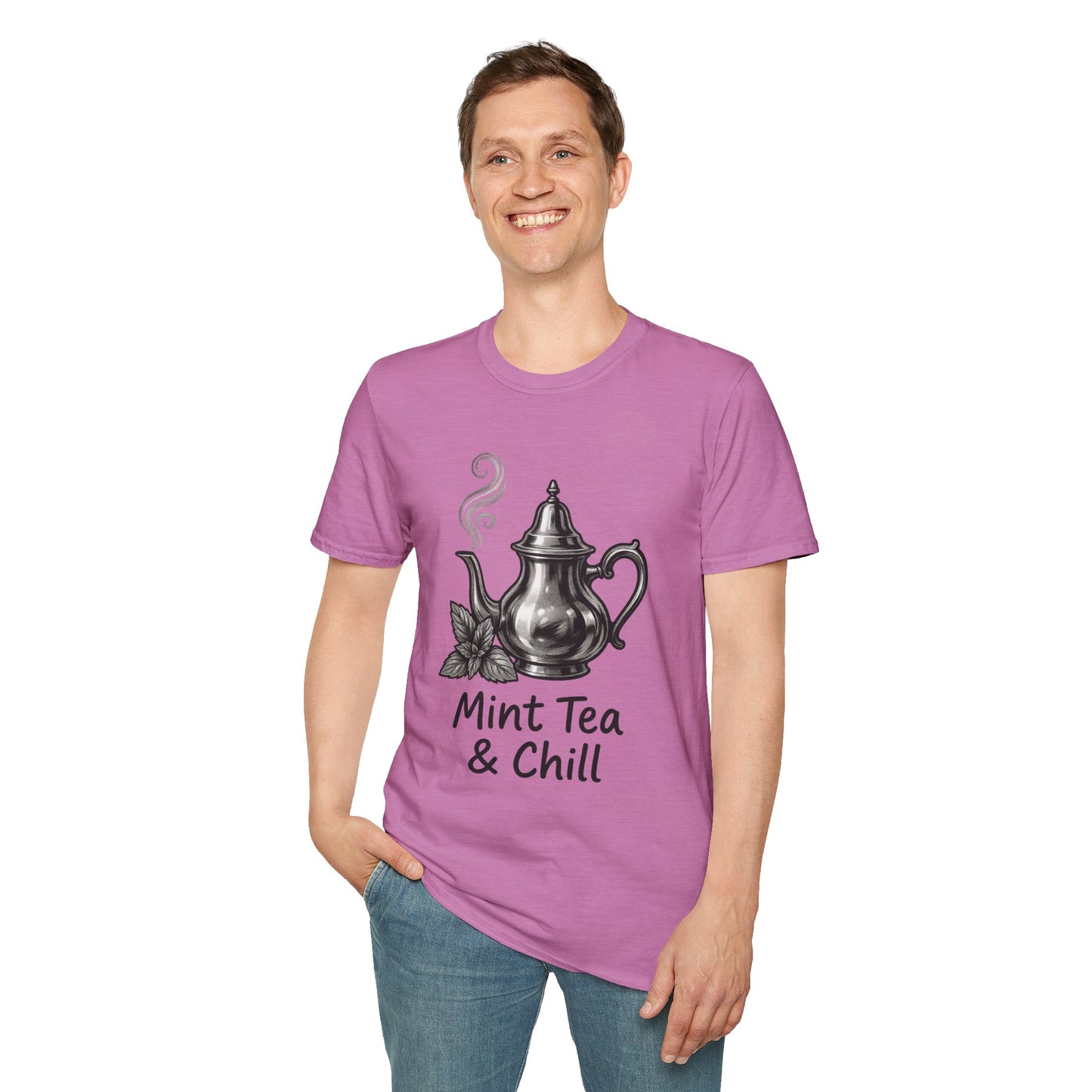 Mint Tea & Chill Unisex T-Shirt, Cozy Tee, Perfect Gift for Tea Lovers, Casual Wear, Relaxation
