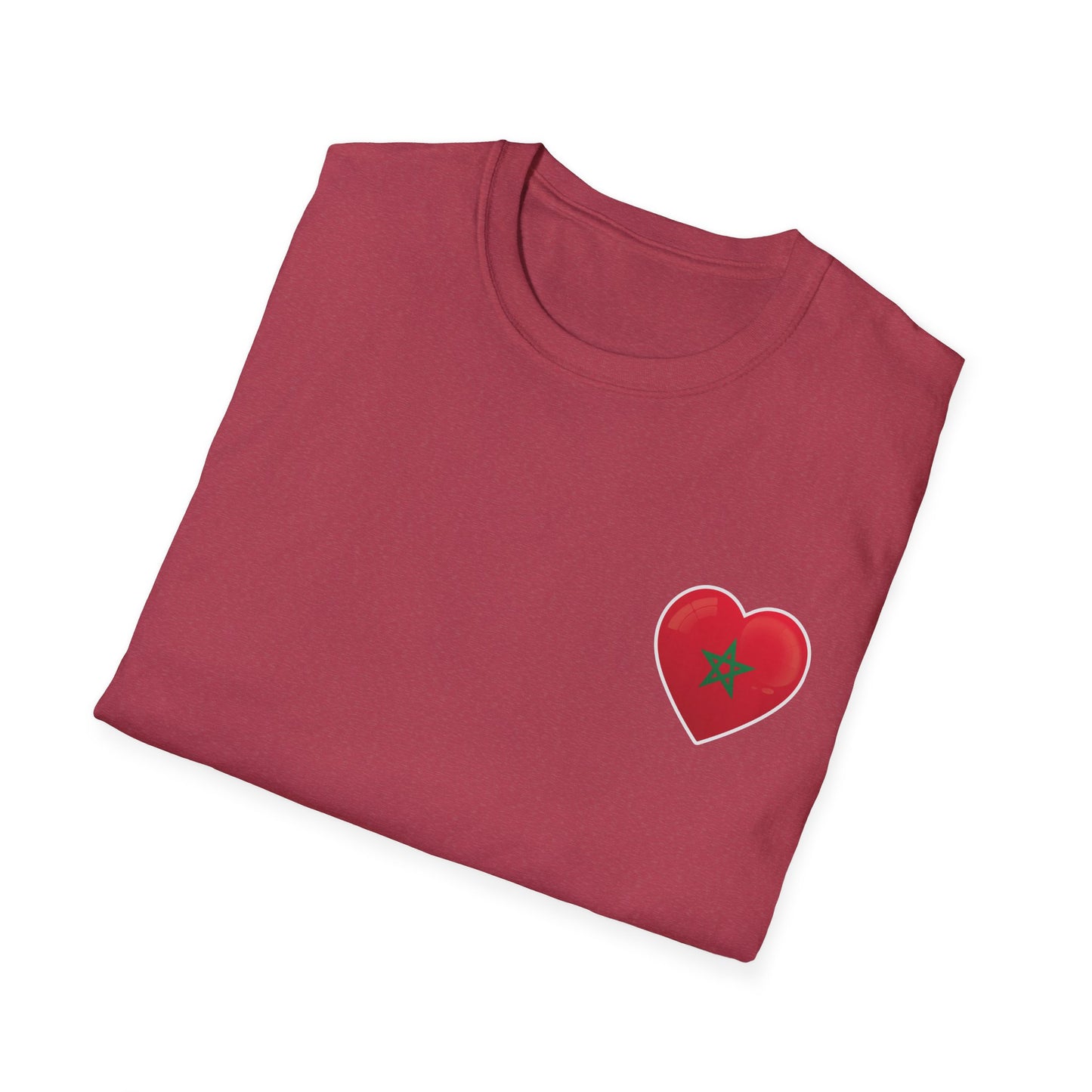 Heart Design Unisex Softstyle T-Shirt, Cute Gift for Couples, Valentine's Day, Casual Wear, Love Theme, Soft Cotton Tee